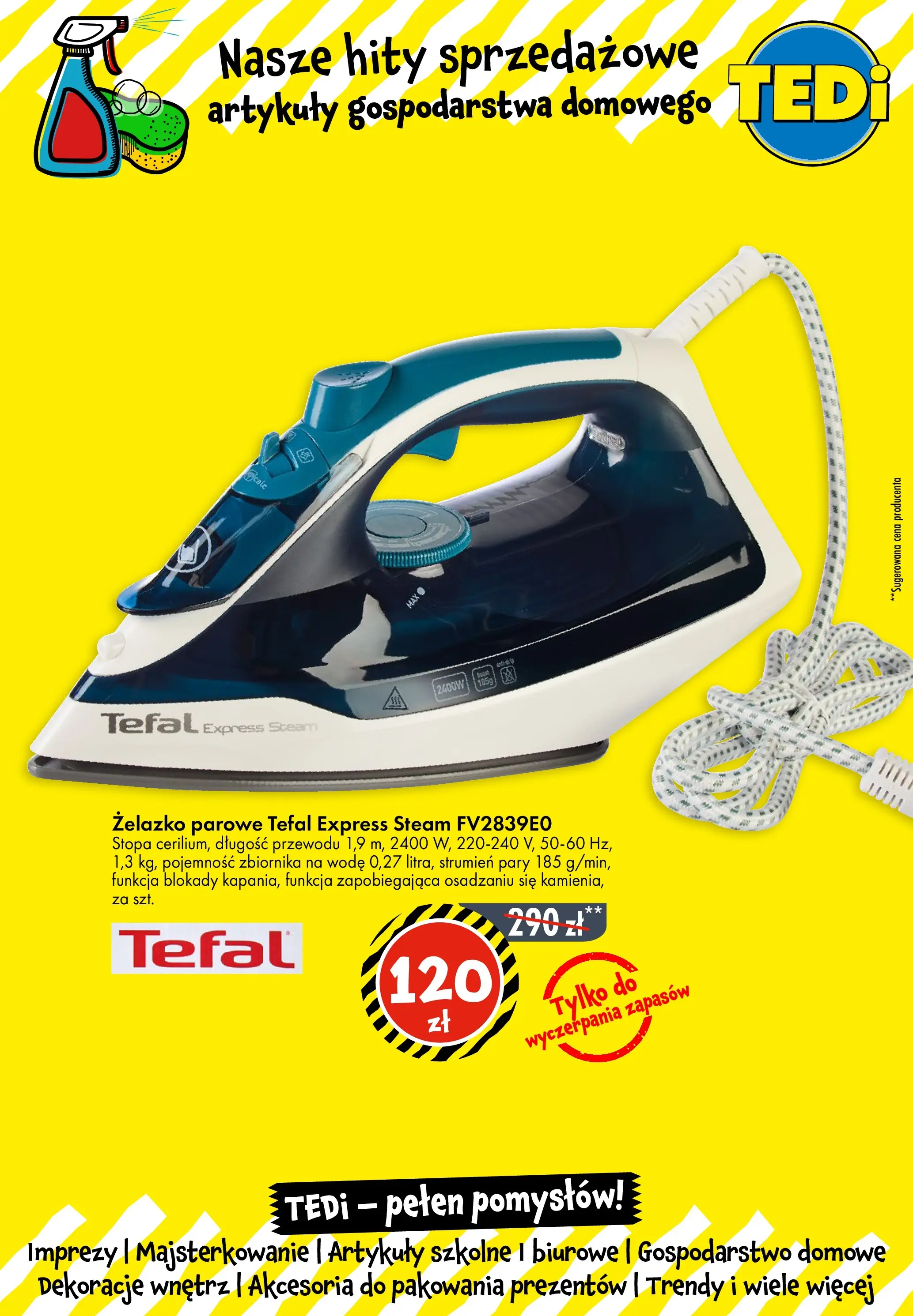 TEDi - Tedi gazetka do 26.10.2025 od (19.10.2025 - 26.10.2025) | Strona: 6 | Produkty: Artykuły szkolne, Tefal