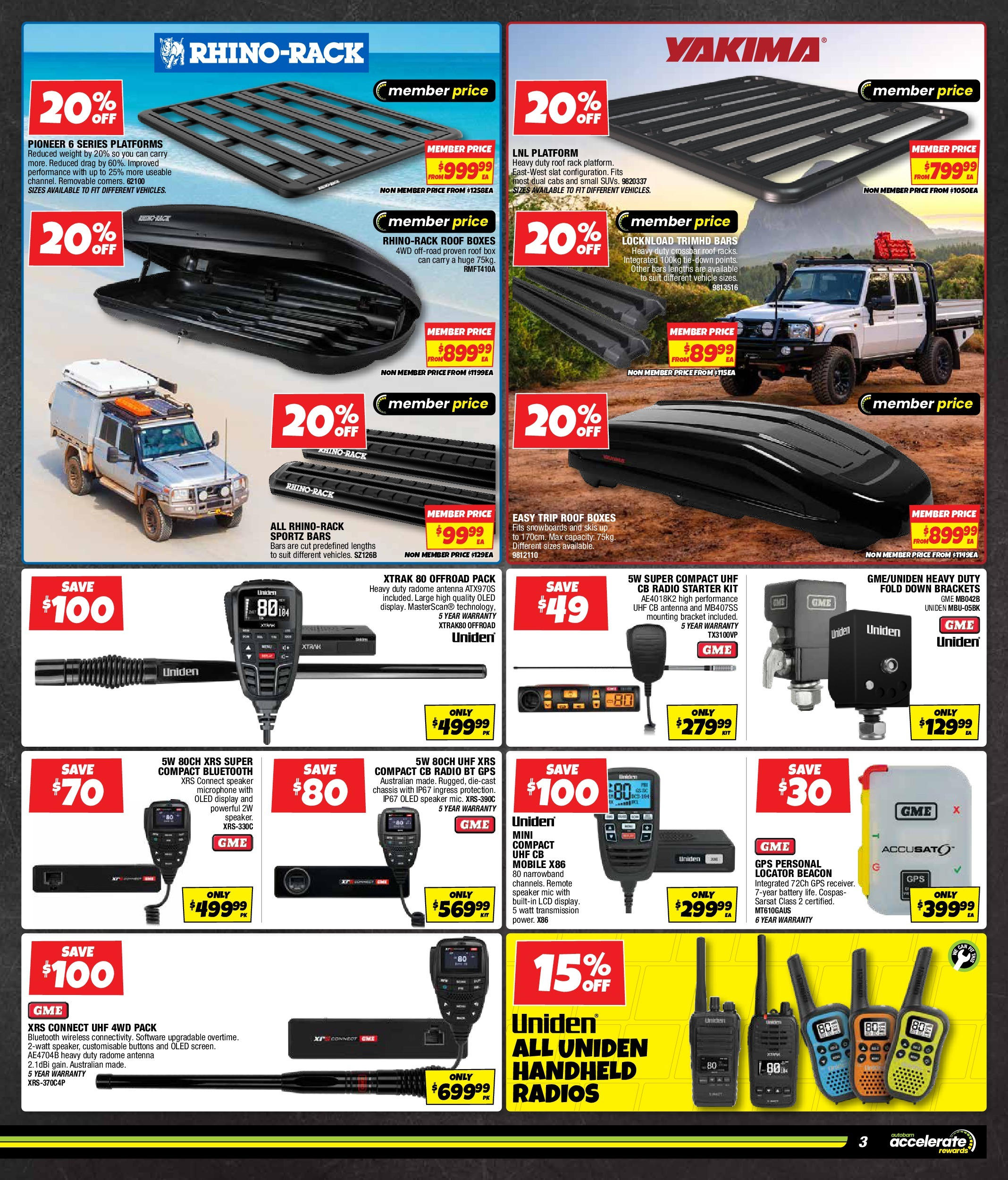 Local offers - All for the shine - 21/10/2025 > weekly / monthly specials | Page: 3 | Products: Battery, Antenna, Radio, Mobile