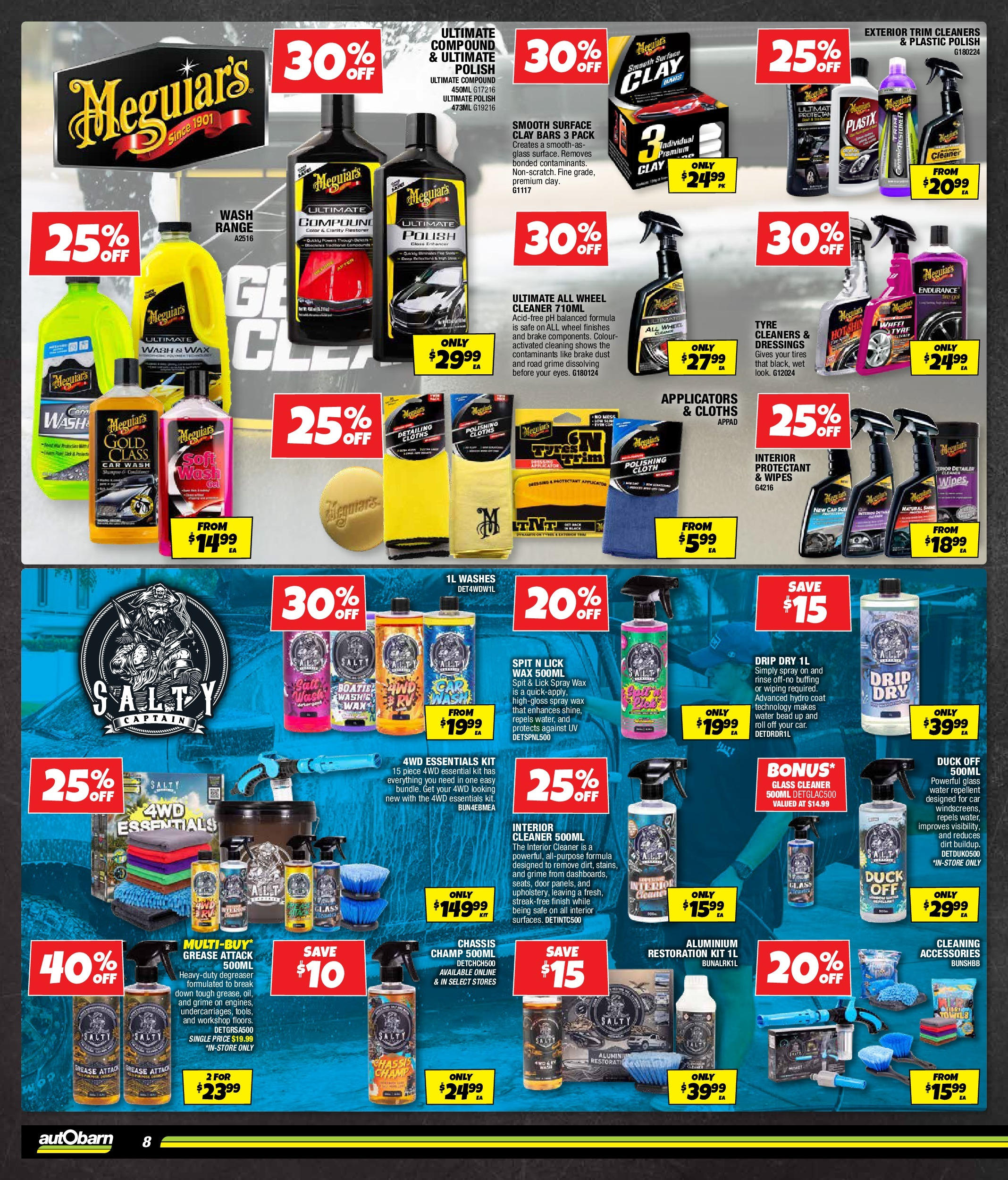Local offers - All for the shine - 21/10/2025 > weekly / monthly specials | Page: 8 | Products: Cloth, Door, Duck, Coat