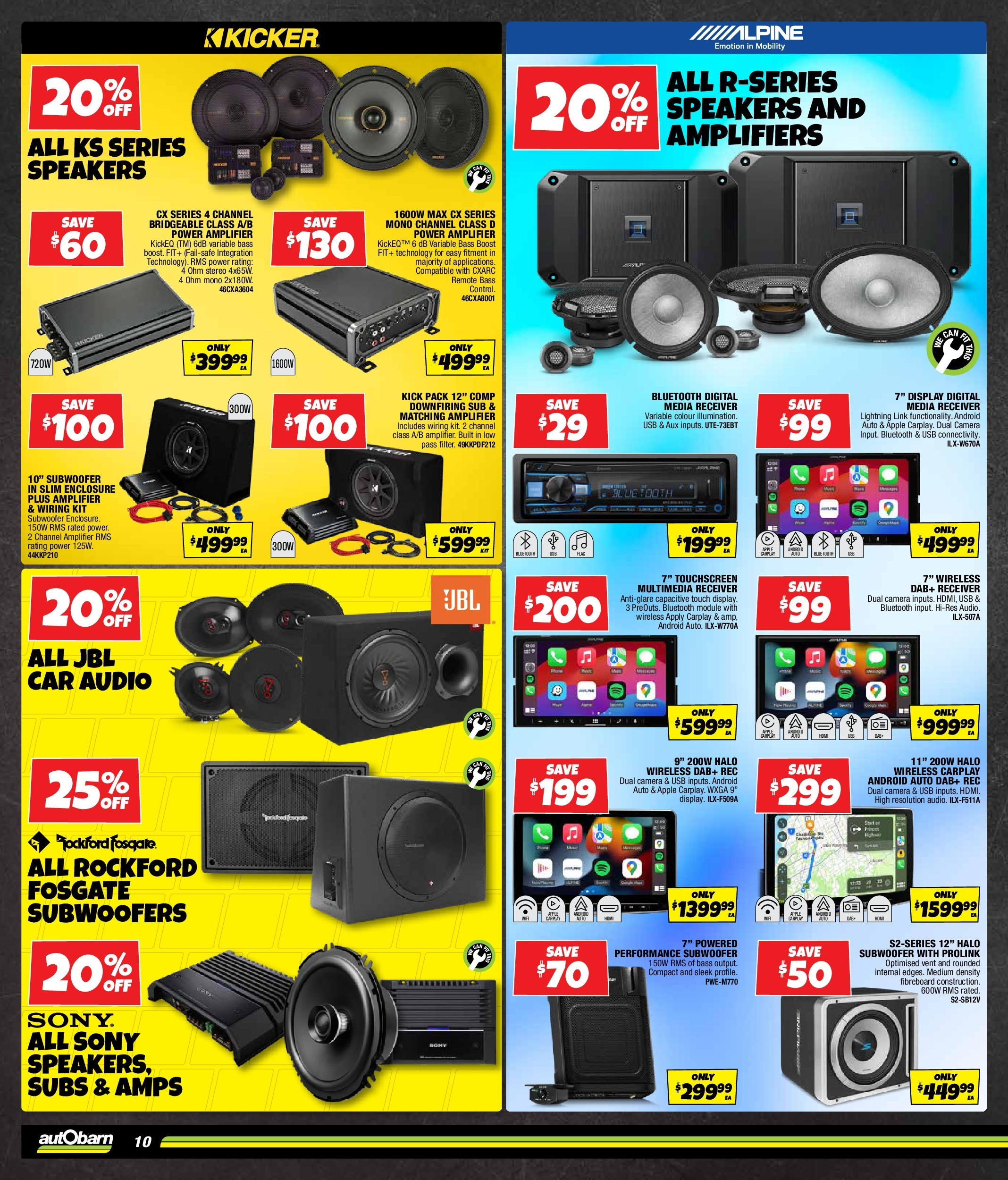 Local offers - All for the shine - 21/10/2025 > weekly / monthly specials | Page: 10 | Products: Camera, Audio, Usb, Stereo