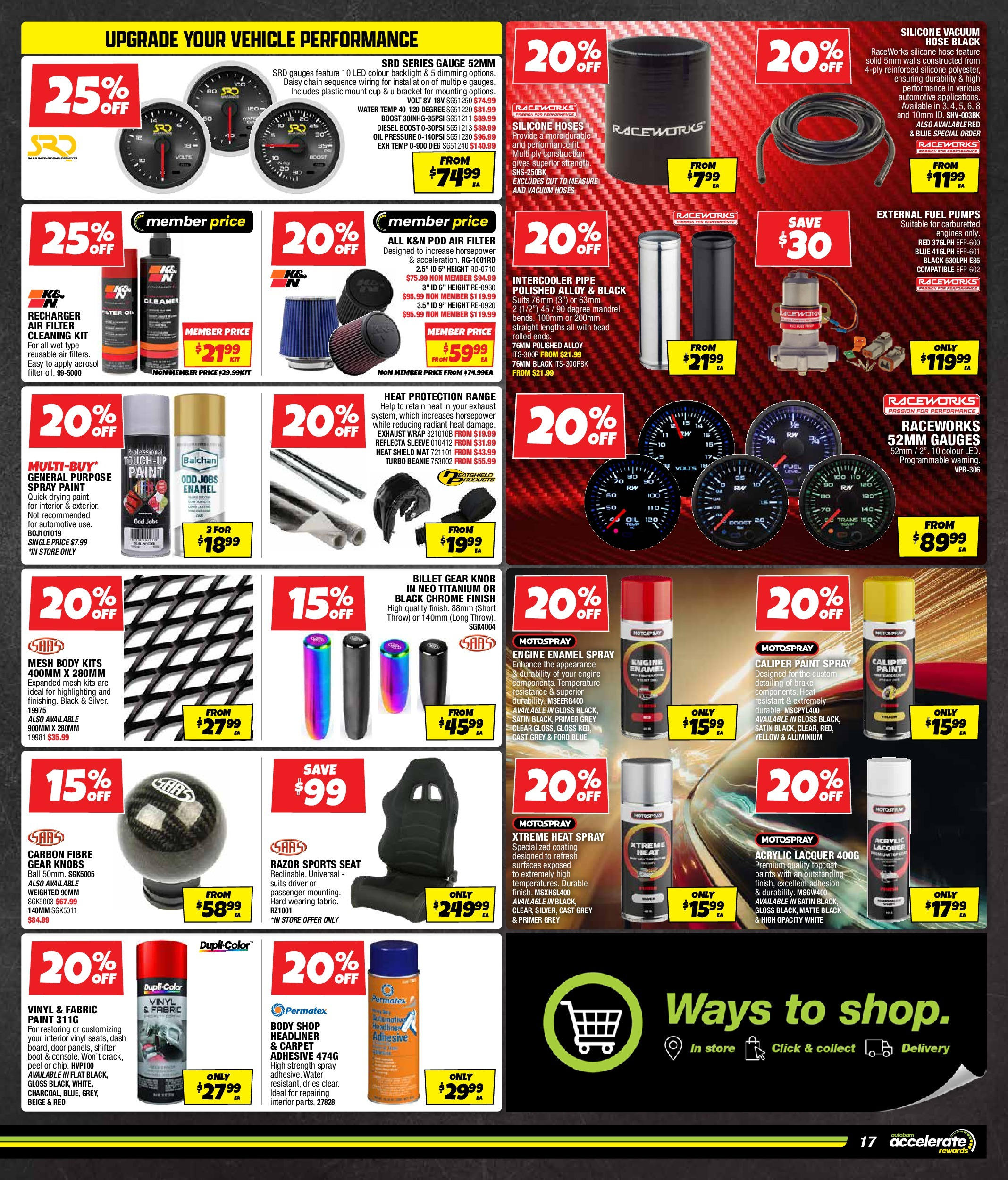 Local offers - All for the shine - 21/10/2025 > weekly / monthly specials | Page: 17 | Products: Carpet, Kits, Cleaner, Oil