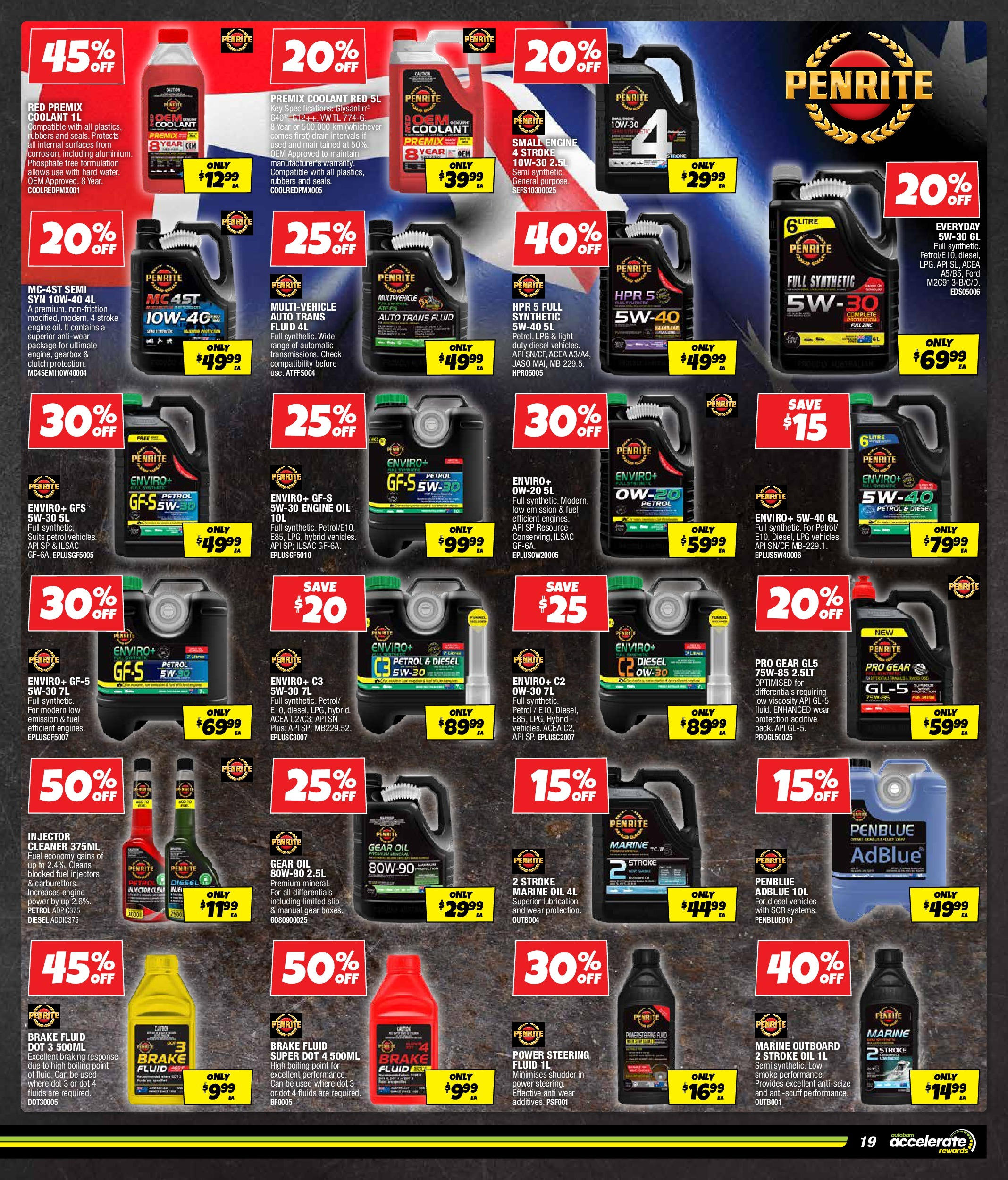 Local offers - All for the shine - 21/10/2025 > weekly / monthly specials | Page: 19 | Products: Clutch, Light, Cleaner, Oil