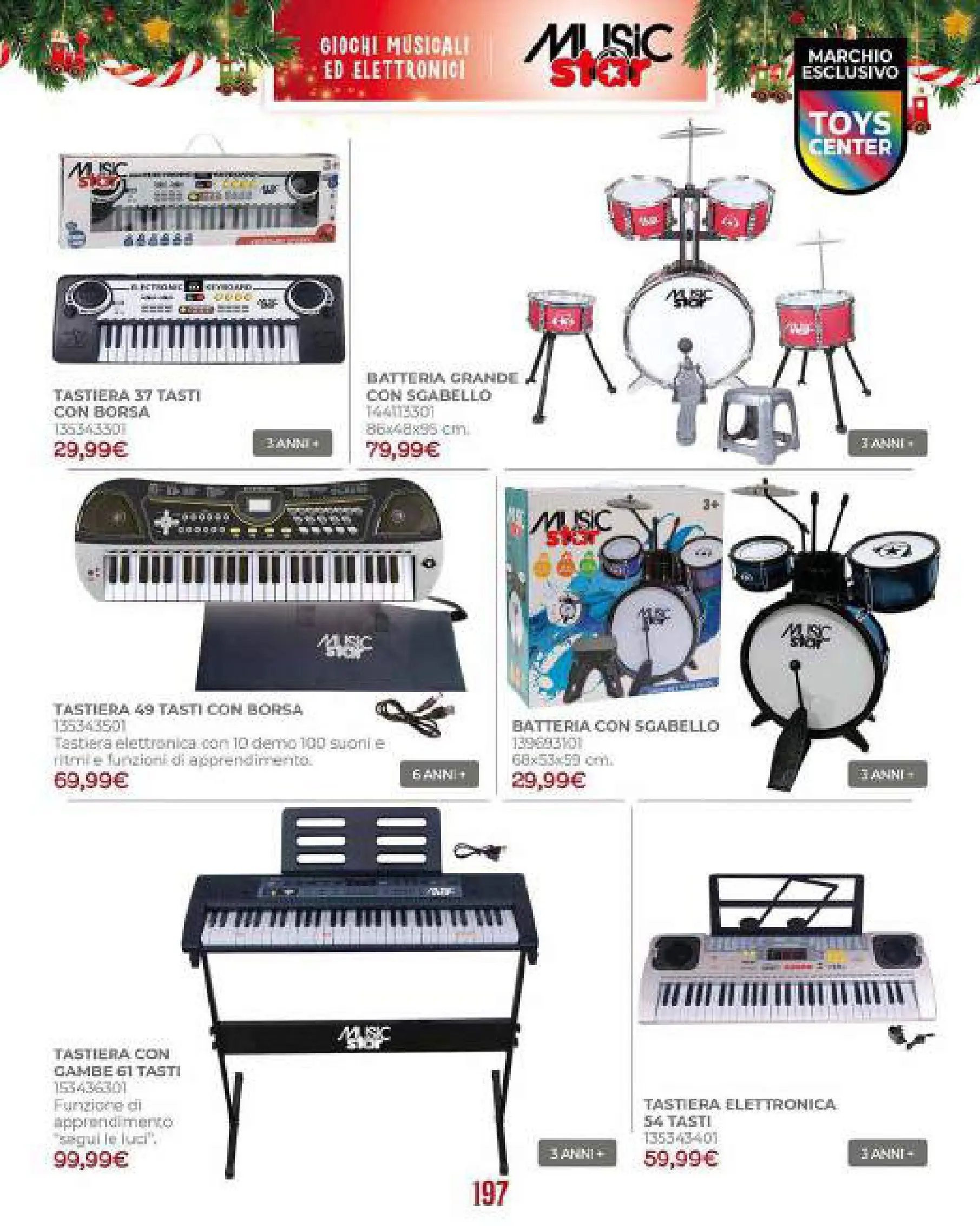 Toys Center - Catalogo di Natale 2025 dal 19/10/2025 anteprima > nuovo offerte!⏳ | Pagina: 199 | Prodotti: Tastiera, Sgabello, Borsa, Batteria Nuovo Toys Center - Catalogo di Natale 2025 dal 19/10/2025 > offerte anteprima 🛍️ | Pagina: 199 | Prodotti: Tastiera, Sgabello, Borsa, Batteria