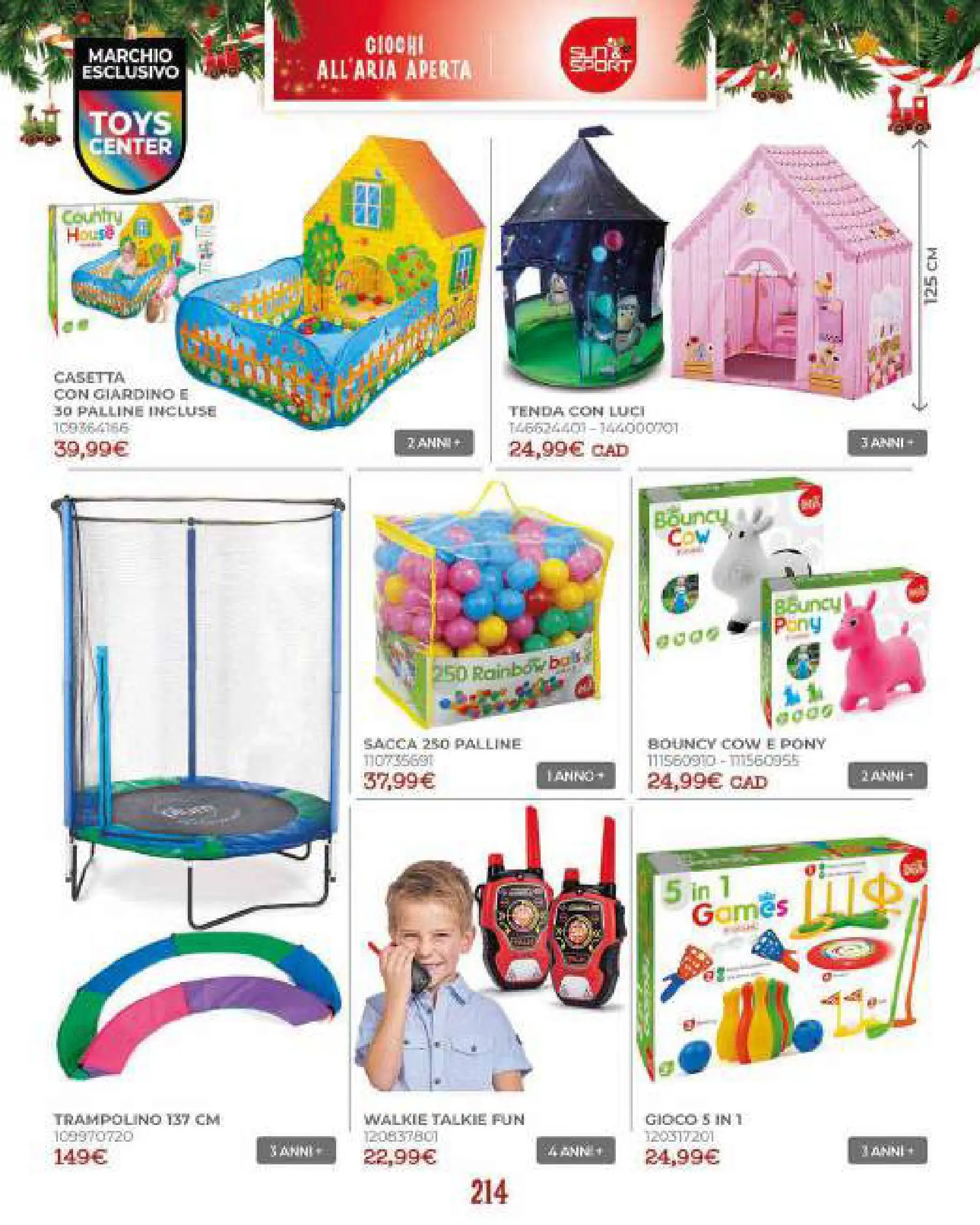 Toys Center - Catalogo di Natale 2025 dal 19/10/2025 anteprima > nuovo offerte!⏳ | Pagina: 216 | Prodotti: Tenda, Trampolino, Gioco Nuovo Toys Center - Catalogo di Natale 2025 dal 19/10/2025 > offerte anteprima 🛍️ | Pagina: 216 | Prodotti: Tenda, Trampolino, Gioco