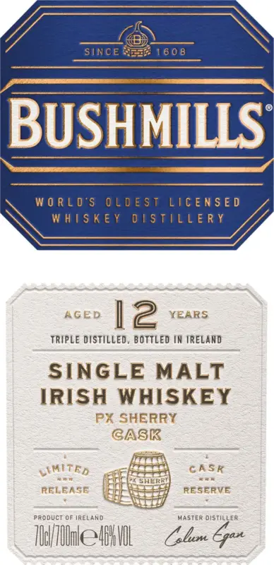 Bushmills Ирландско уиски Malt 12-годишно