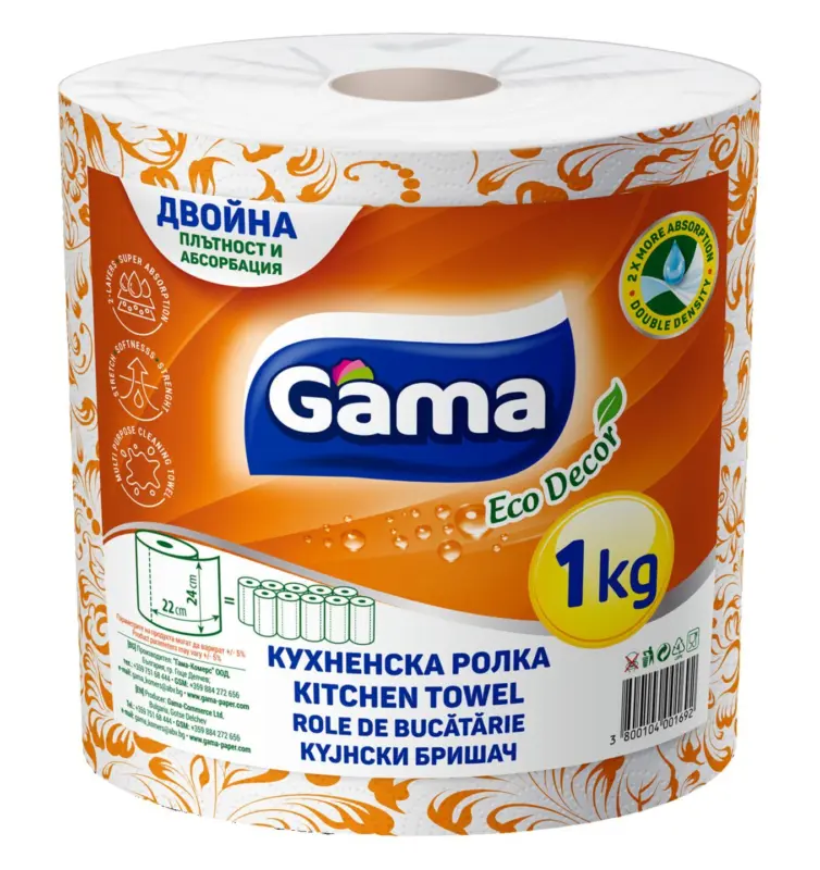 Gama, кухненска ролка Eco Decor, 1 кг 1 бр.