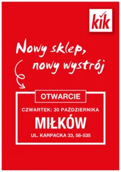 Pogląd oferty "Kik Gazetka - Miłków" - ważna od 27.10.2025