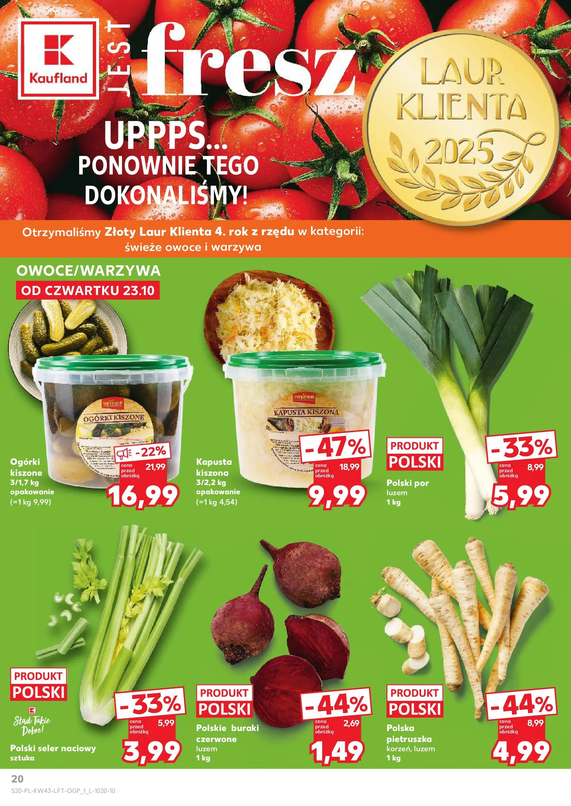 Kaufland gazetka od 23.10.2025 - od jutra PDF | Strona: 20