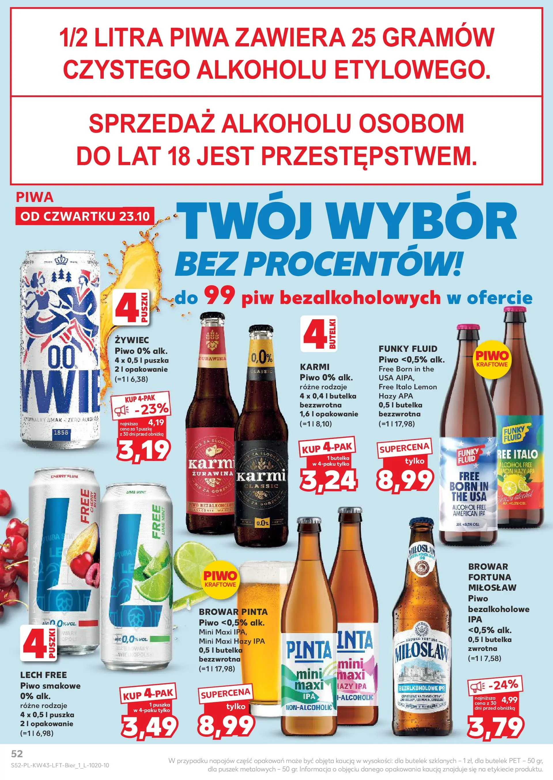 Kaufland gazetka od 23.10.2025 - od jutra PDF | Strona: 52