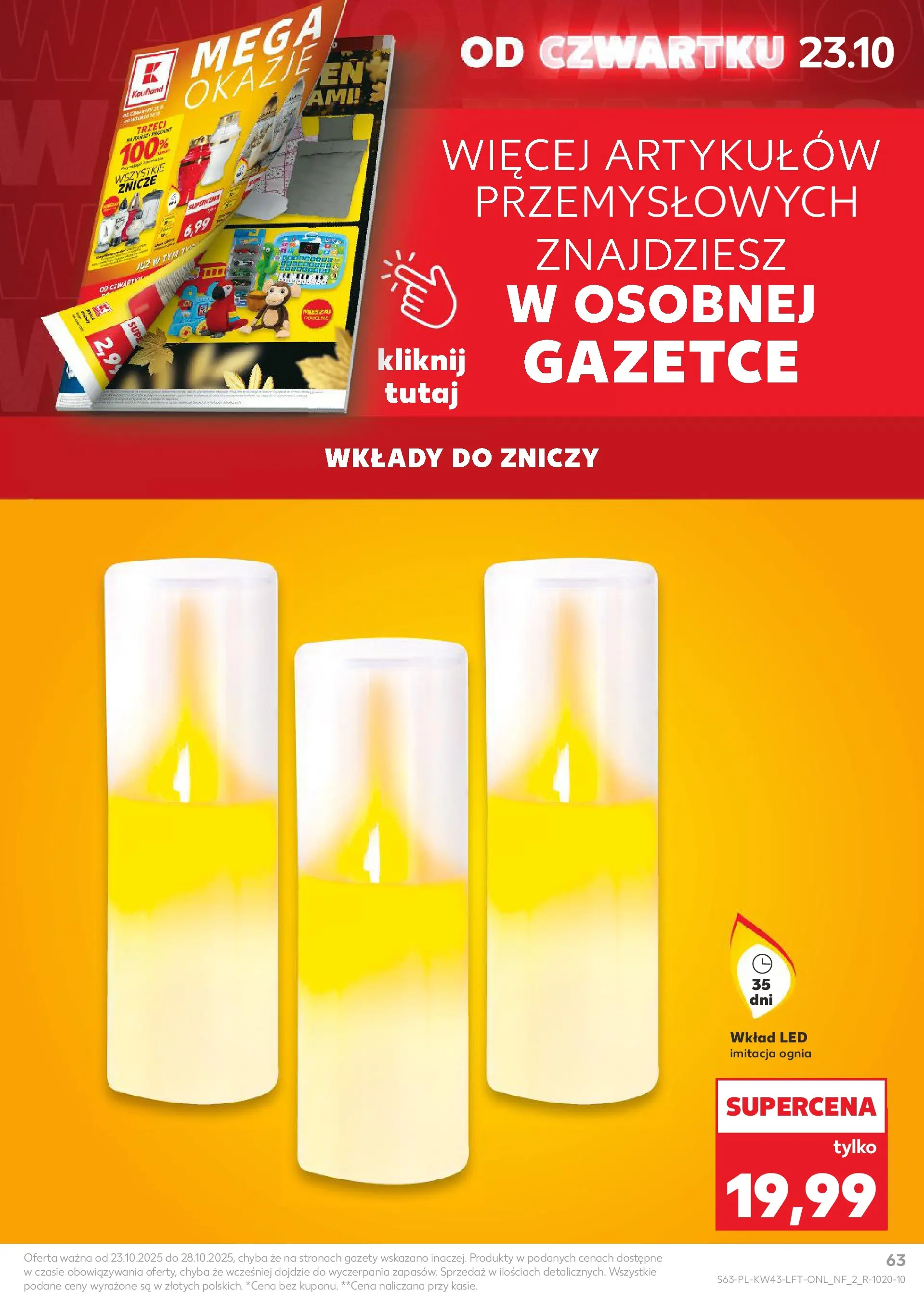 Kaufland gazetka od 23.10.2025 - od jutra PDF | Strona: 63