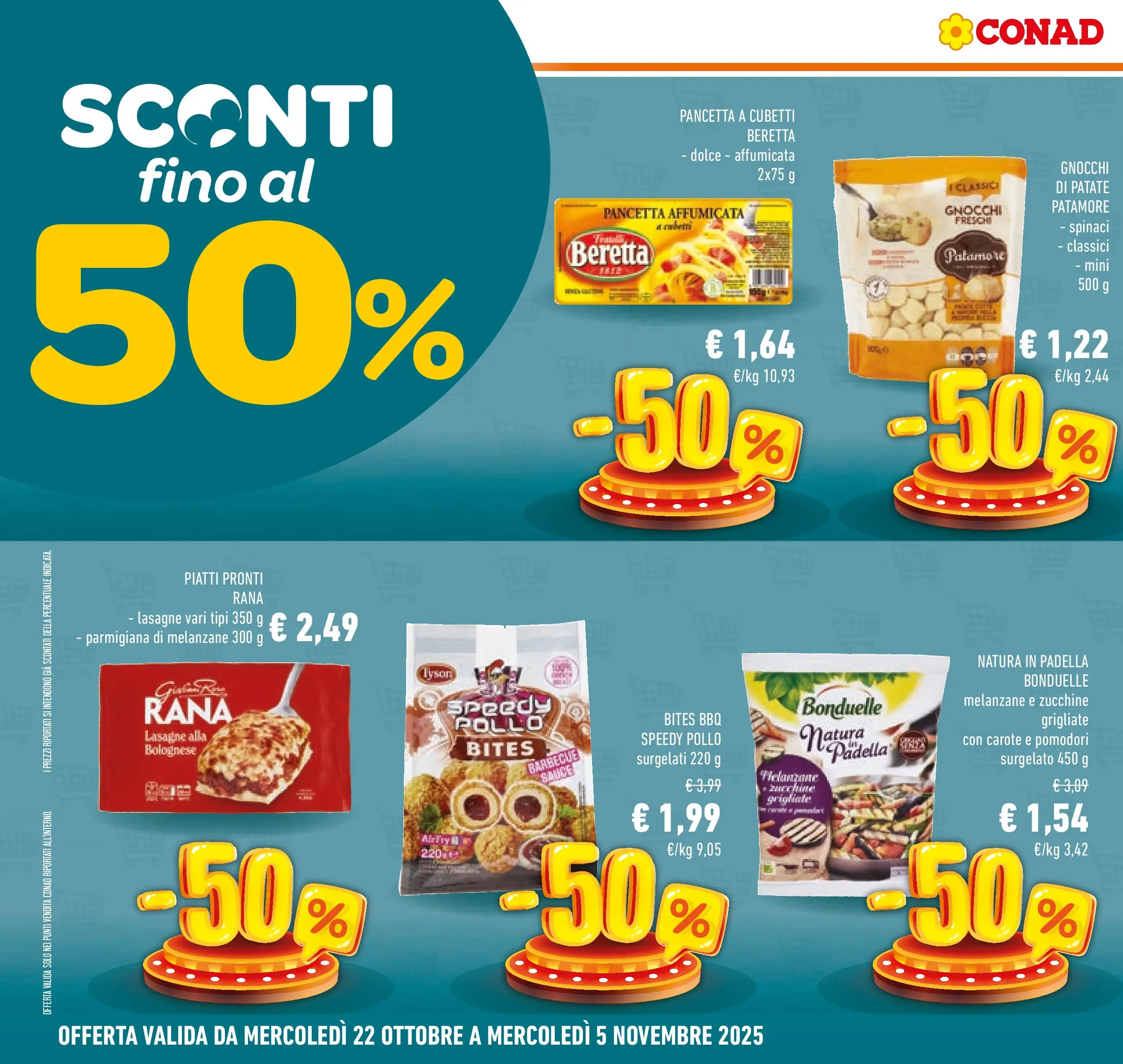 Volantino Conad dal 21/10/2025 > Anteprima | Pagina: 12 | Prodotti: Patate, Pomodori, Melanzane, Zucchine