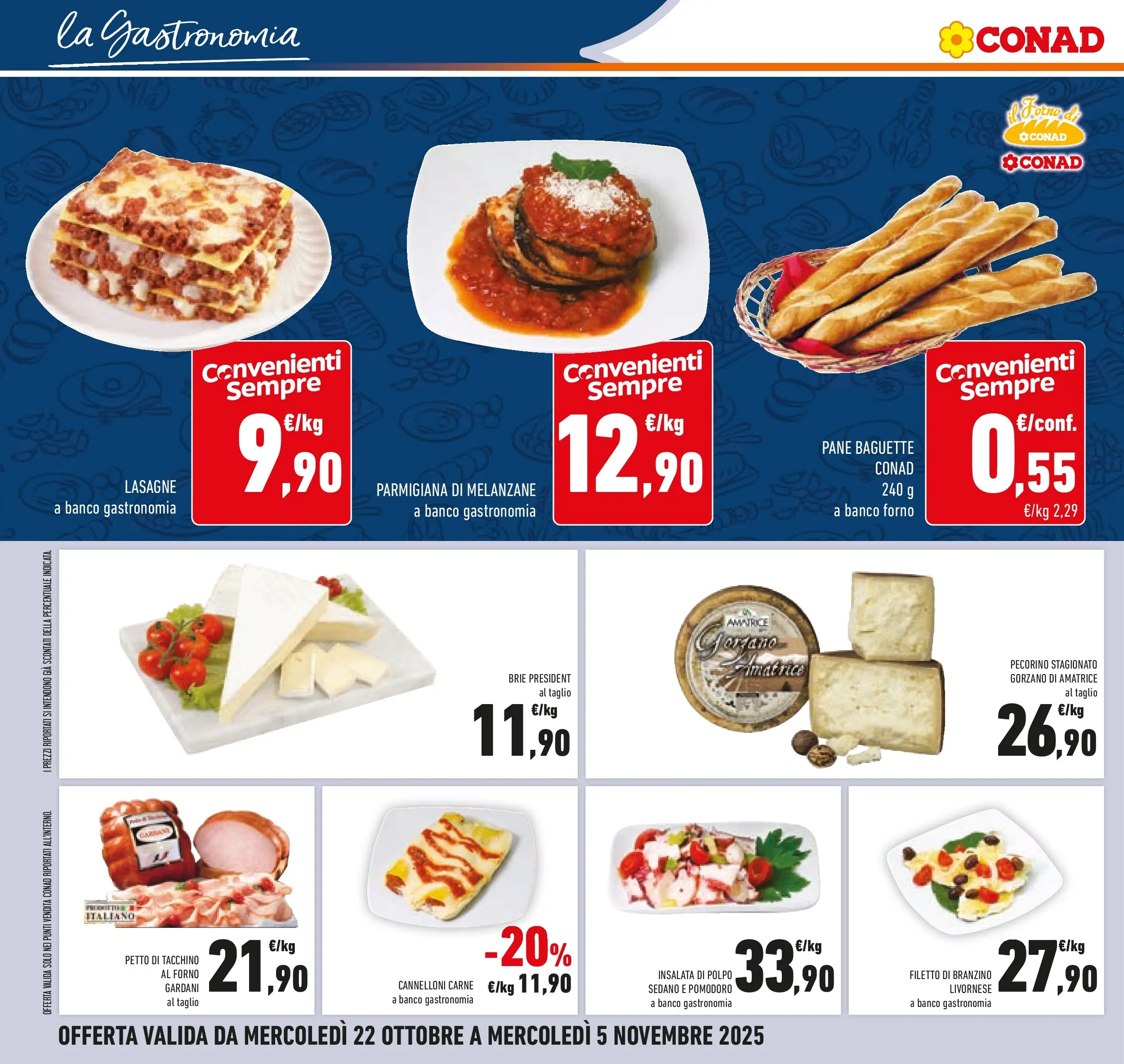 Volantino Conad dal 21/10/2025 > Anteprima | Pagina: 28 | Prodotti: Polpo, Branzino, Sedano, Forno