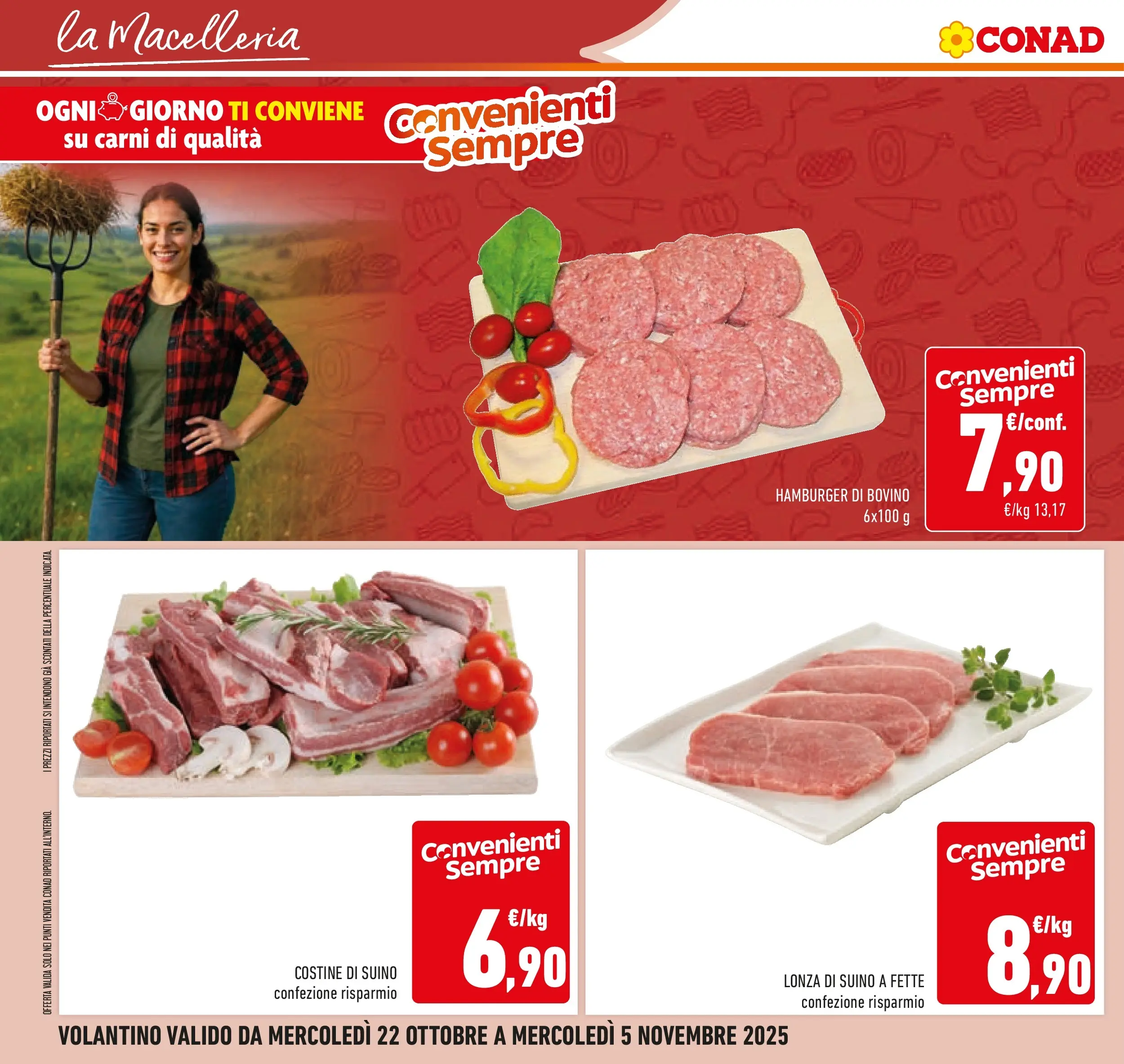 Volantino Conad dal 21/10/2025 > Anteprima | Pagina: 30 | Prodotti: Bovino, Suino, Hamburger