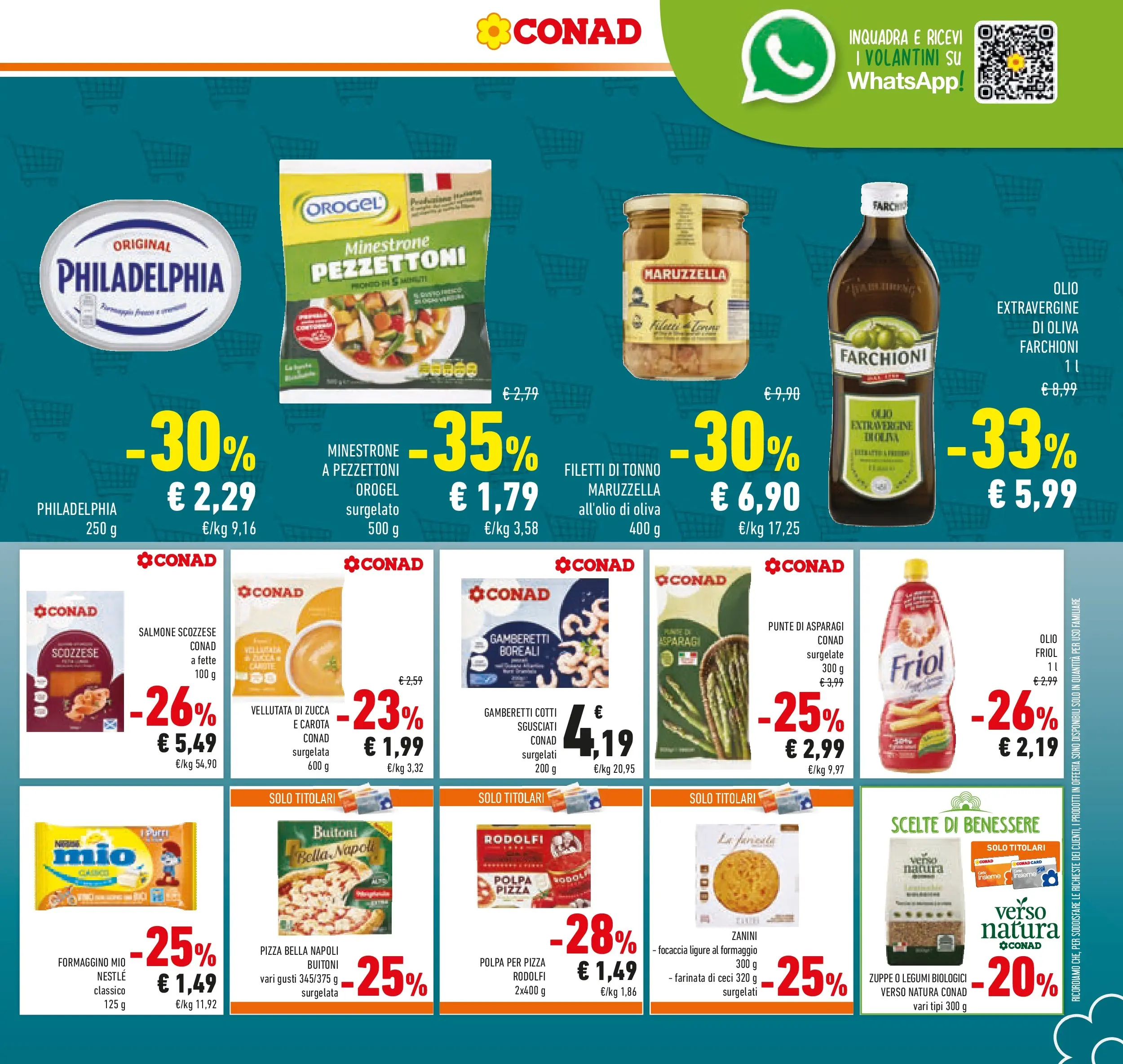 Volantino Conad dal 21/10/2025 > Anteprima | Pagina: 15 | Prodotti: Pizza, Salmone, Carota, Tonno