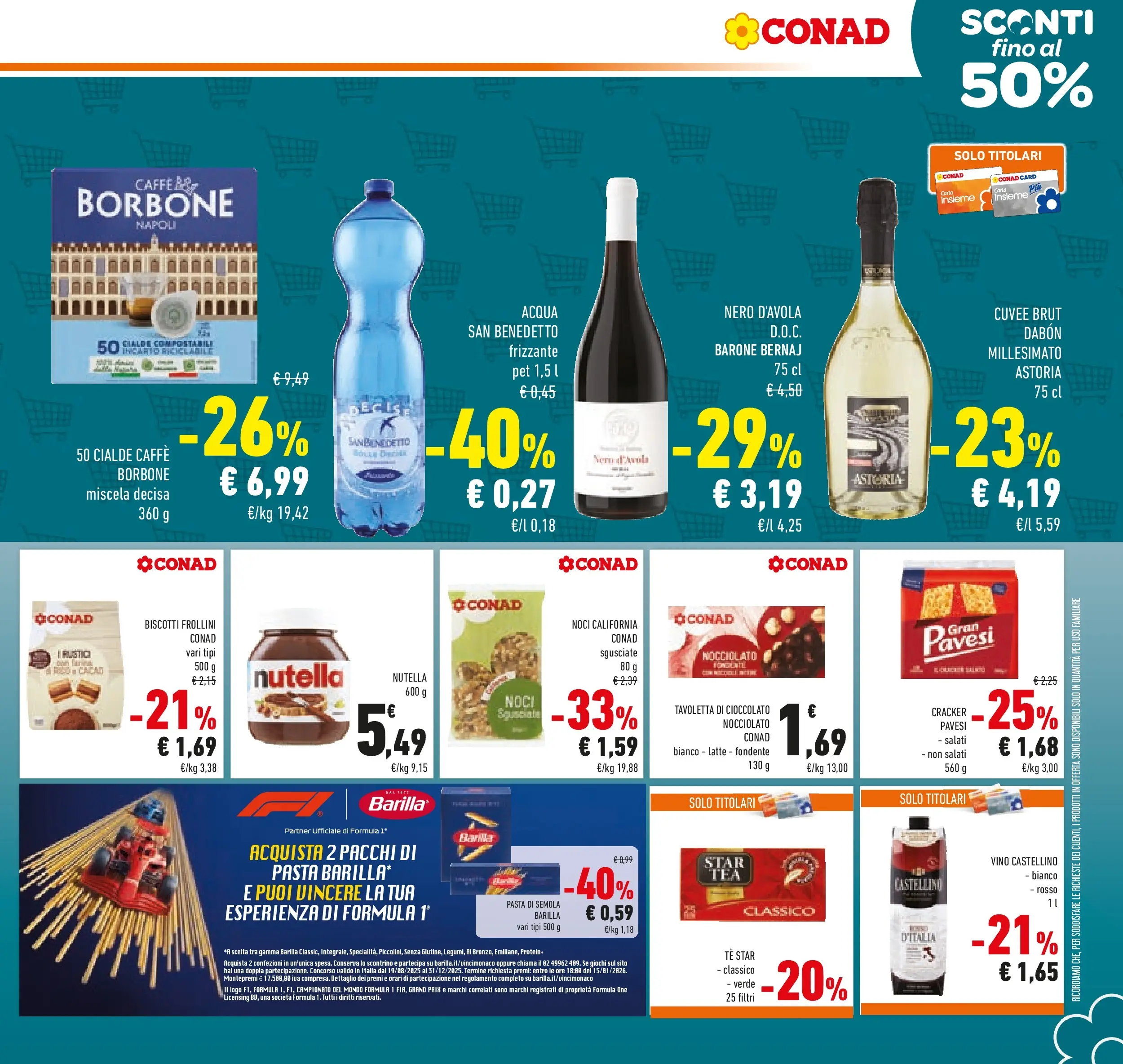 Volantino Conad dal 21/10/2025 > Anteprima | Pagina: 19 | Prodotti: Cioccolato, Tè, Nutella, Frollini
