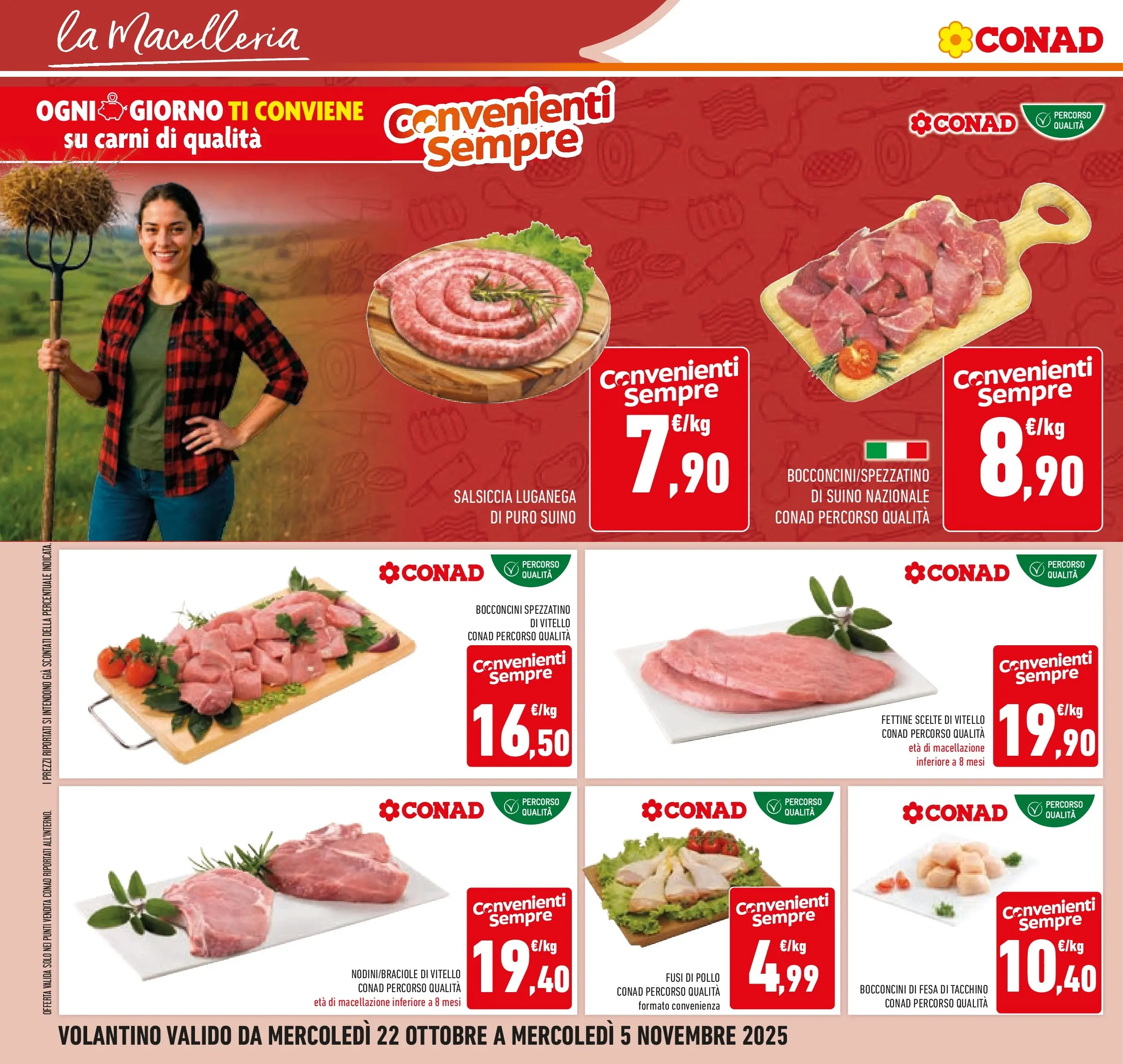Volantino Conad dal 21/10/2025 > Anteprima | Pagina: 30 | Prodotti: Pollo, Suino, Salsiccia, Vitello