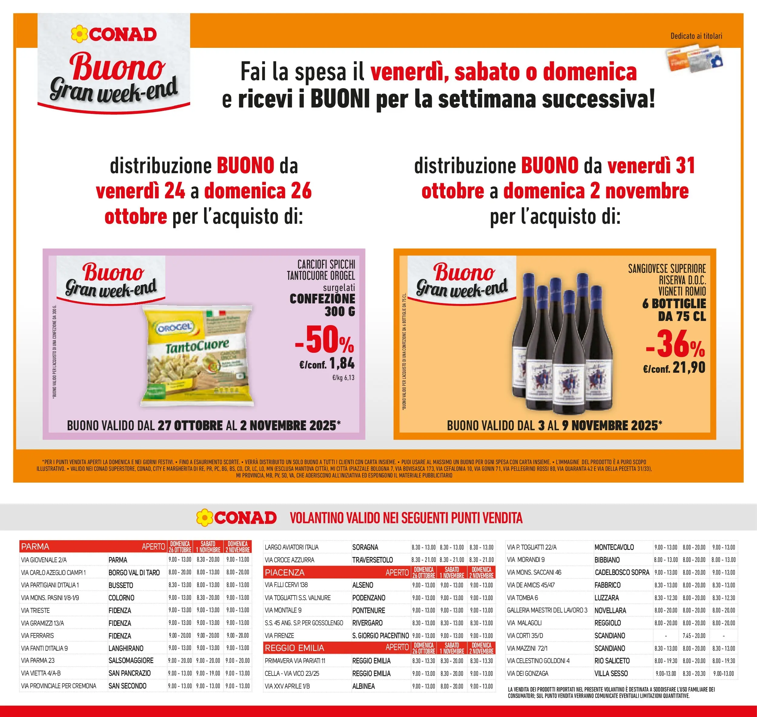 Volantino Conad dal 21/10/2025 > Anteprima | Pagina: 42 | Prodotti: Carciofi