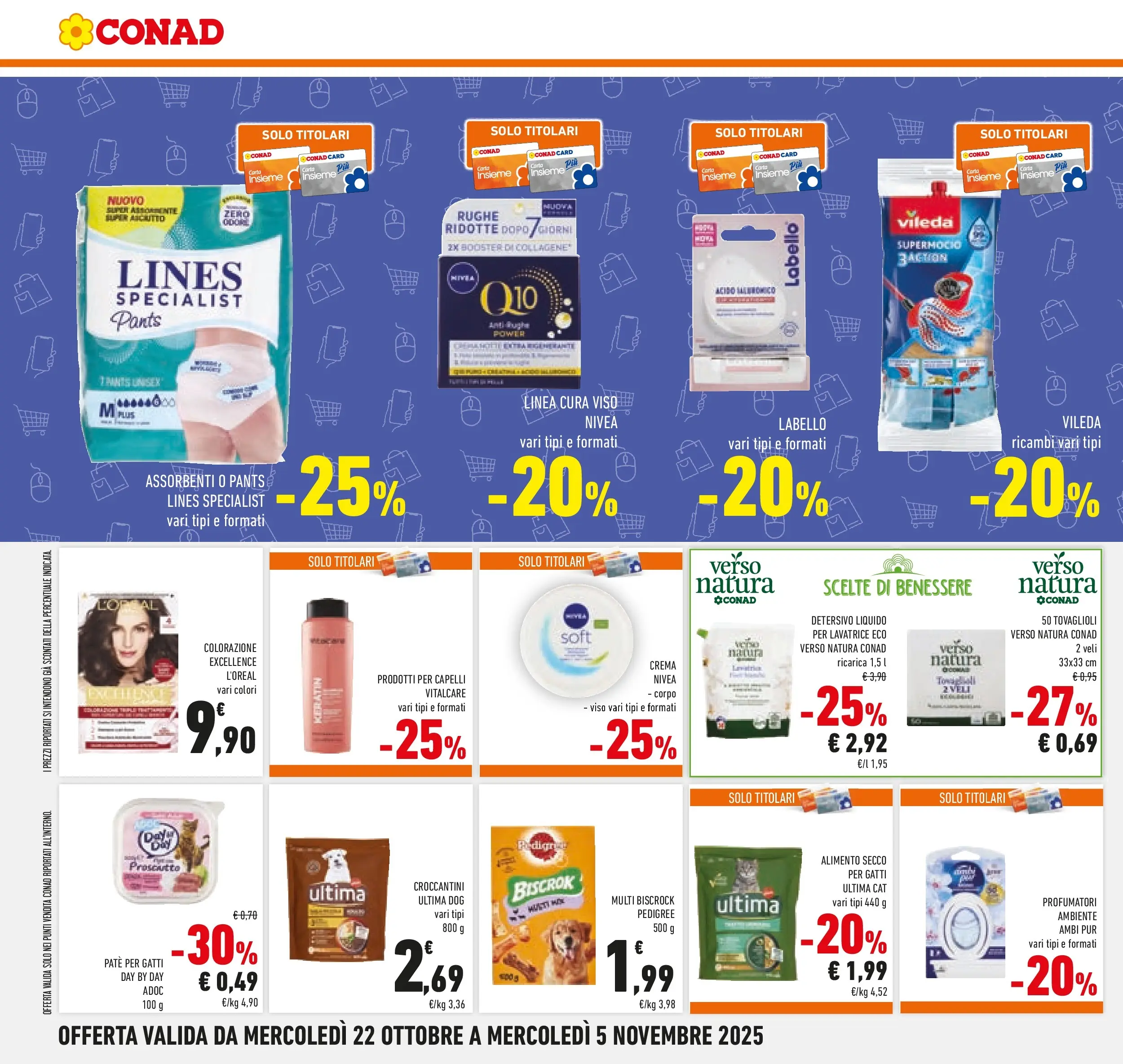 Volantino Conad dal 21/10/2025 > Anteprima | Pagina: 42 | Prodotti: Crema, Paté, Prosciutto, Lavatrice