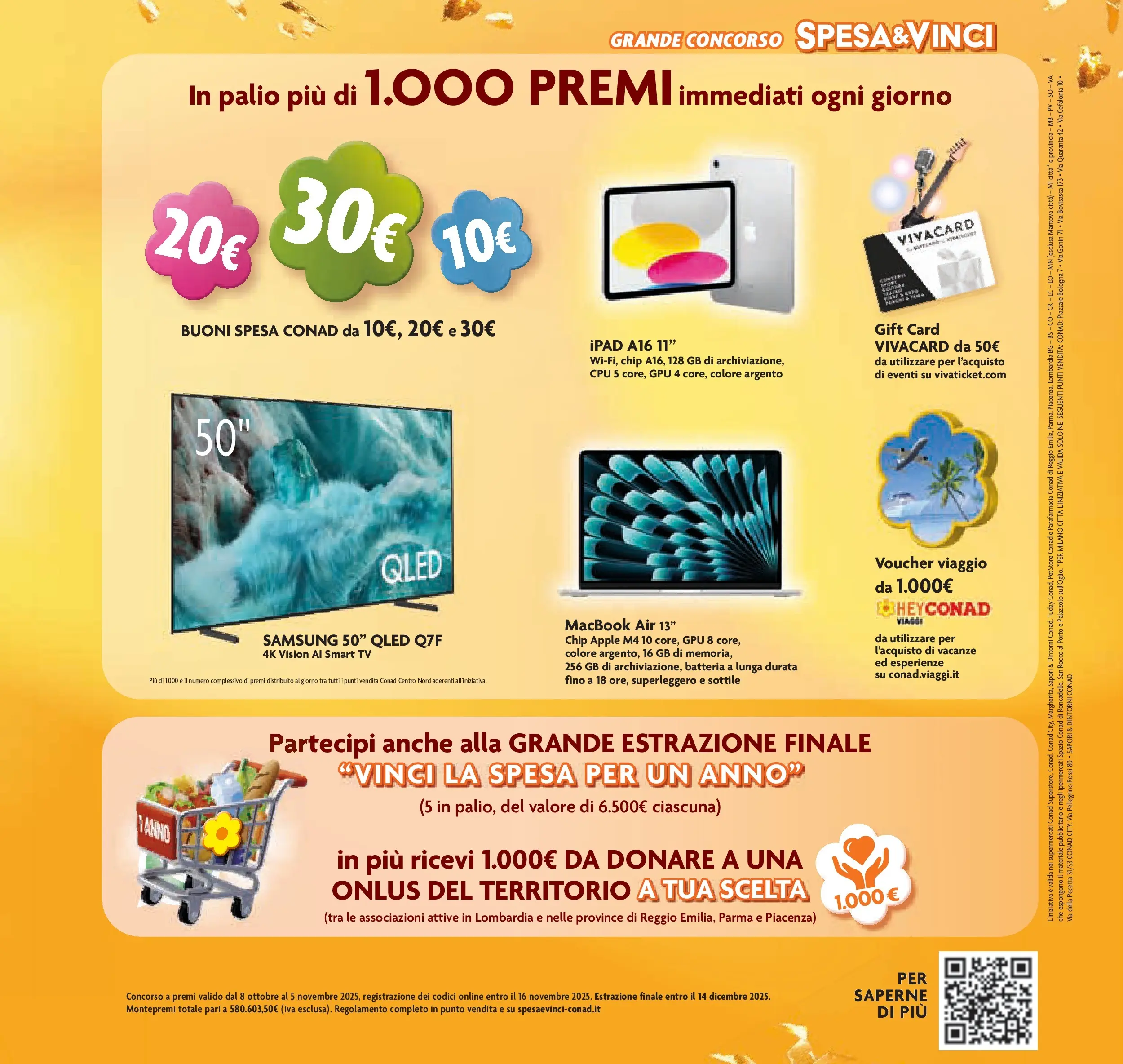 Volantino Conad dal 21/10/2025 > Anteprima | Pagina: 3 | Prodotti: Macbook air, Laptop, Macbook, Samsung