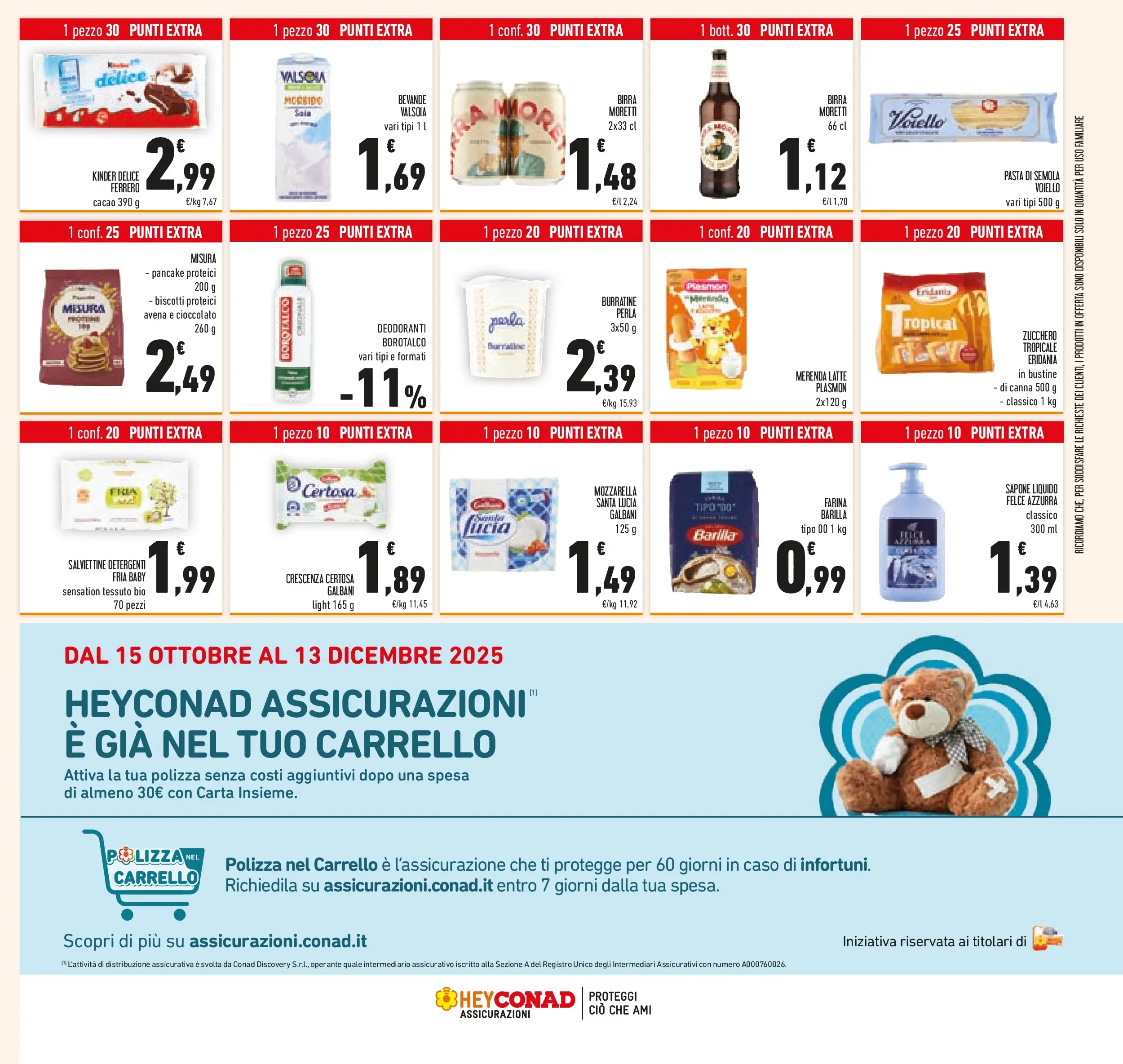 Volantino Conad dal 21/10/2025 > Anteprima | Pagina: 47 | Prodotti: Birra, Mozzarella, Pasta, Cacao