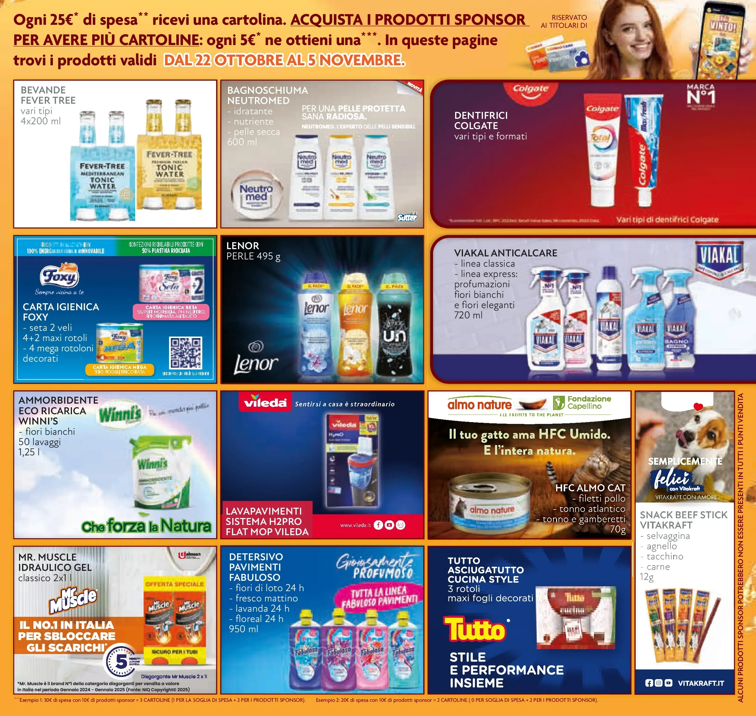 Volantino Conad dal 21/10/2025 > Anteprima | Pagina: 9 | Prodotti: Bagnoschiuma, Asciugatutto, Lavanda, Gamberetti
