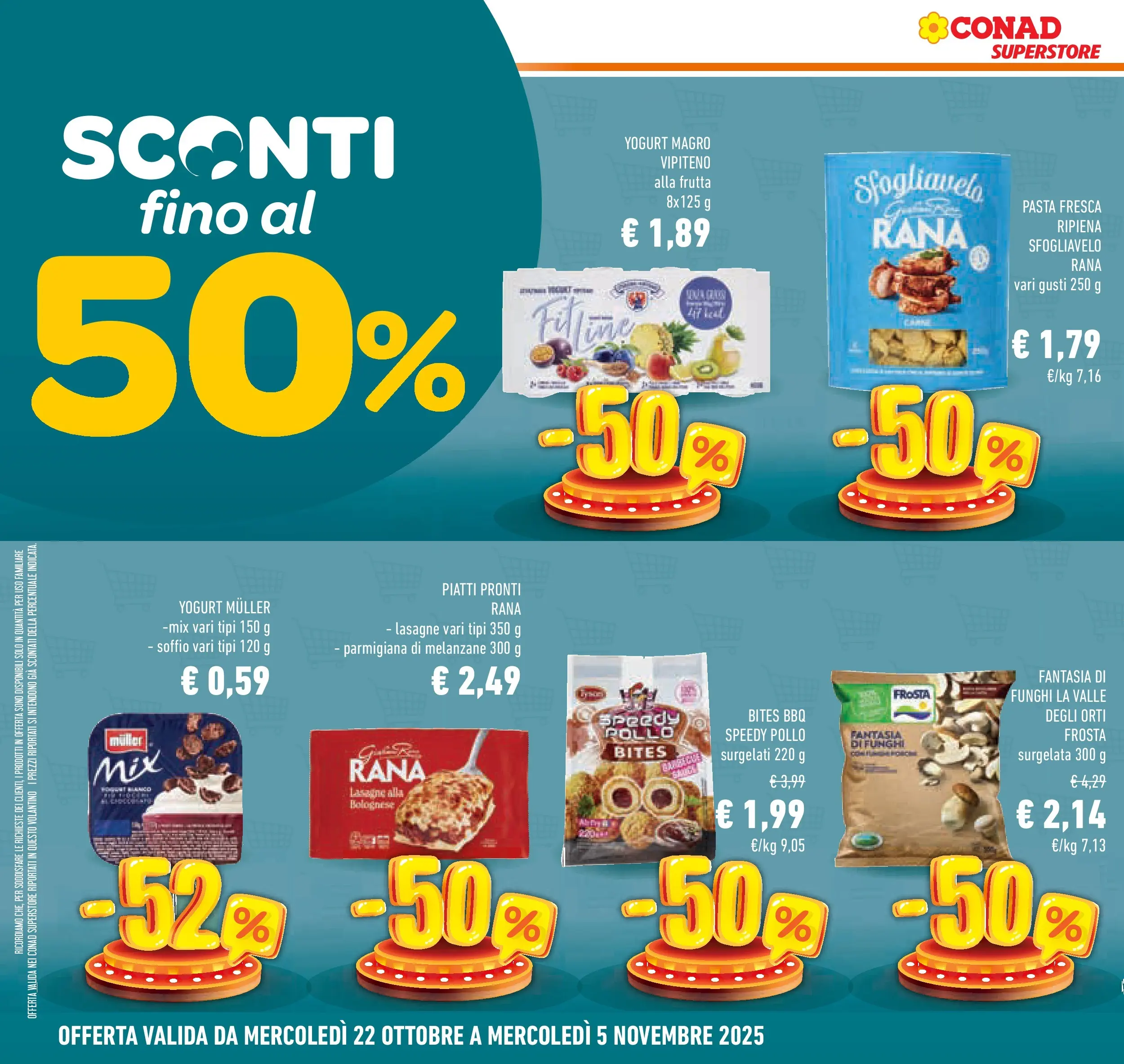 Volantino Conad dal 21/10/2025 > Anteprima | Pagina: 10 | Prodotti: Yogurt, Frutta, Funghi, Melanzane