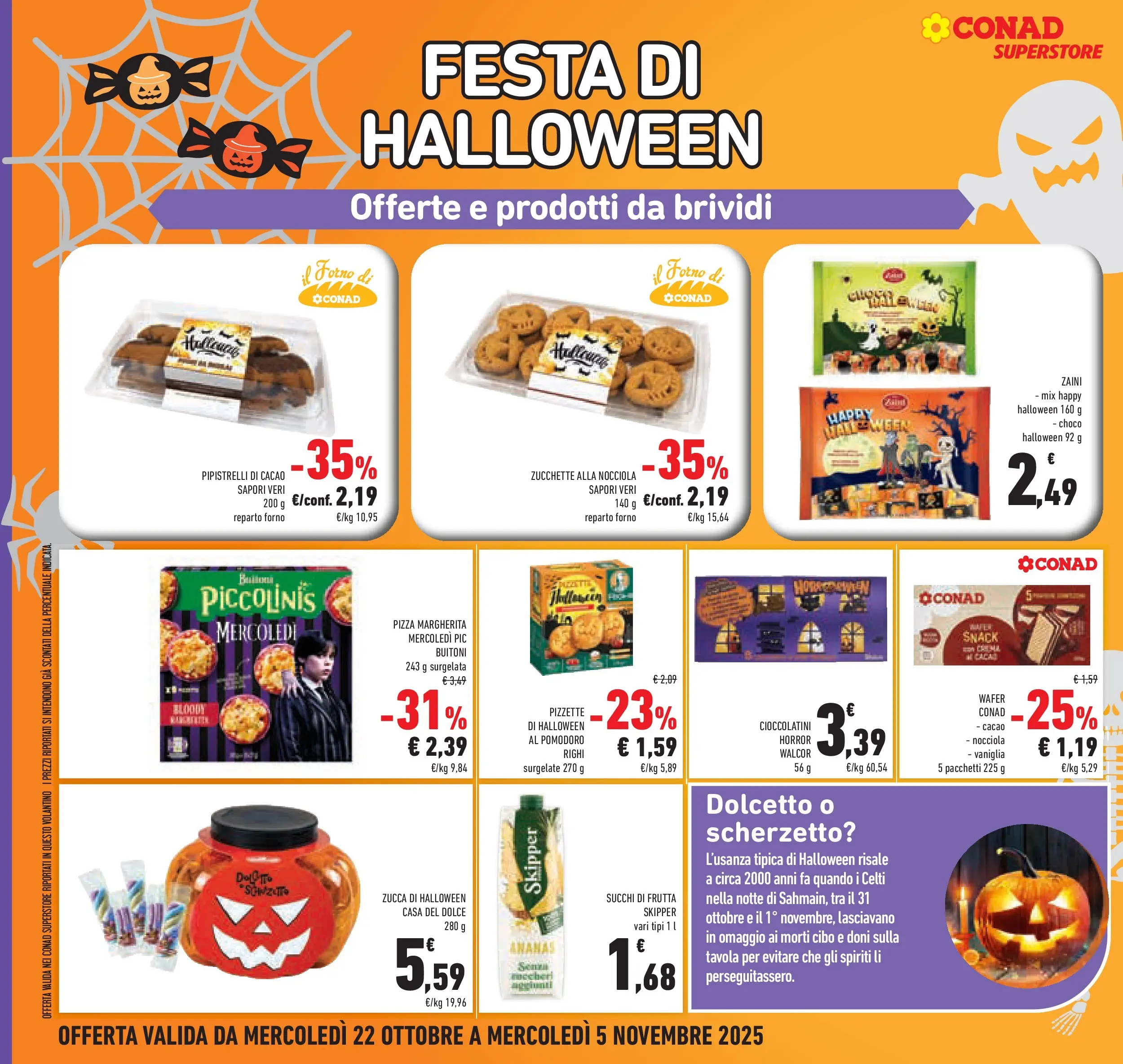 Volantino Conad dal 21/10/2025 > Anteprima | Pagina: 14 | Prodotti: Pizza, Ananas, Zucca, Il forno