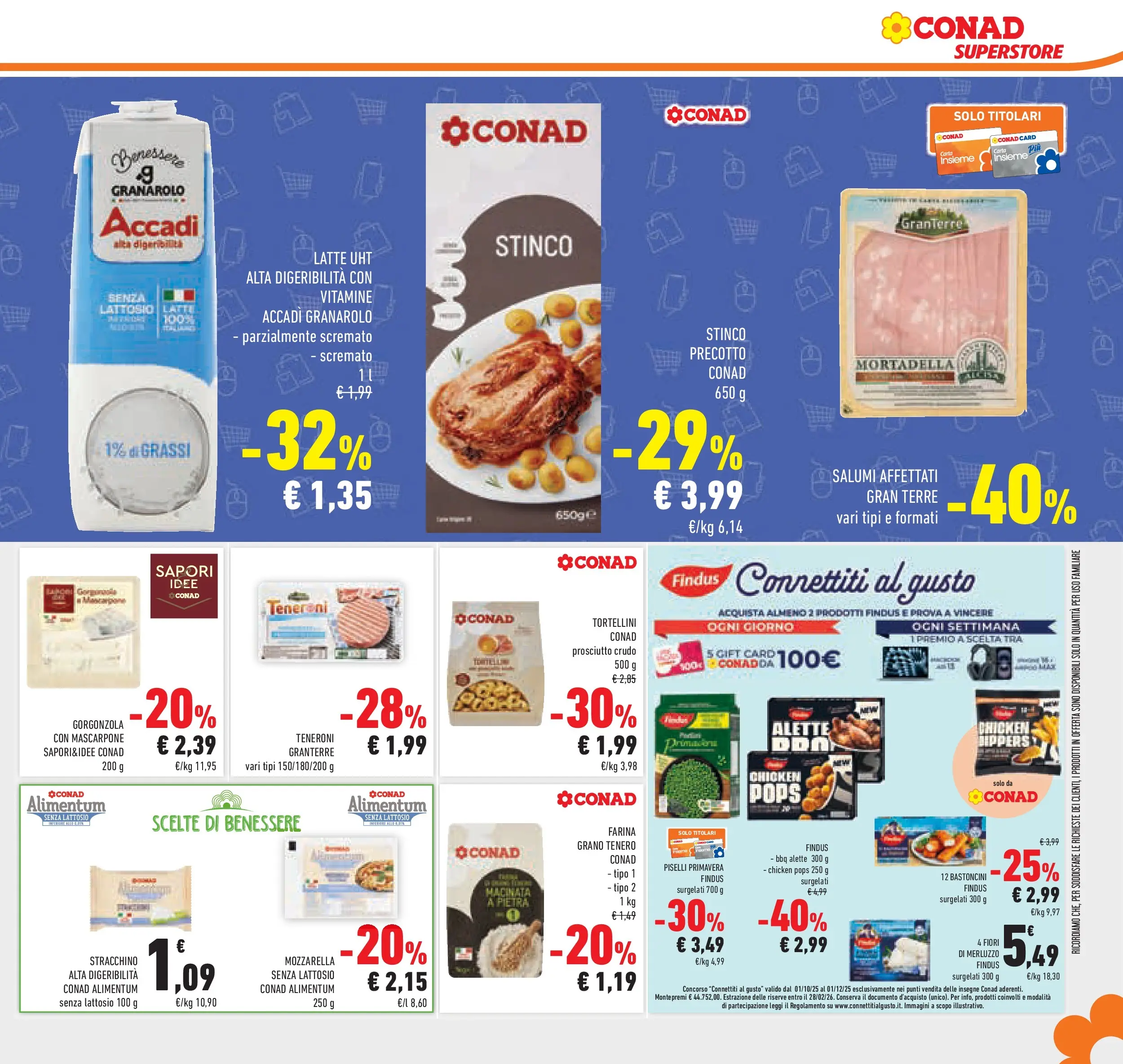Volantino Conad dal 21/10/2025 > Anteprima | Pagina: 27 | Prodotti: Mozzarella senza lattosio, Merluzzo, Mortadella, Mascarpone