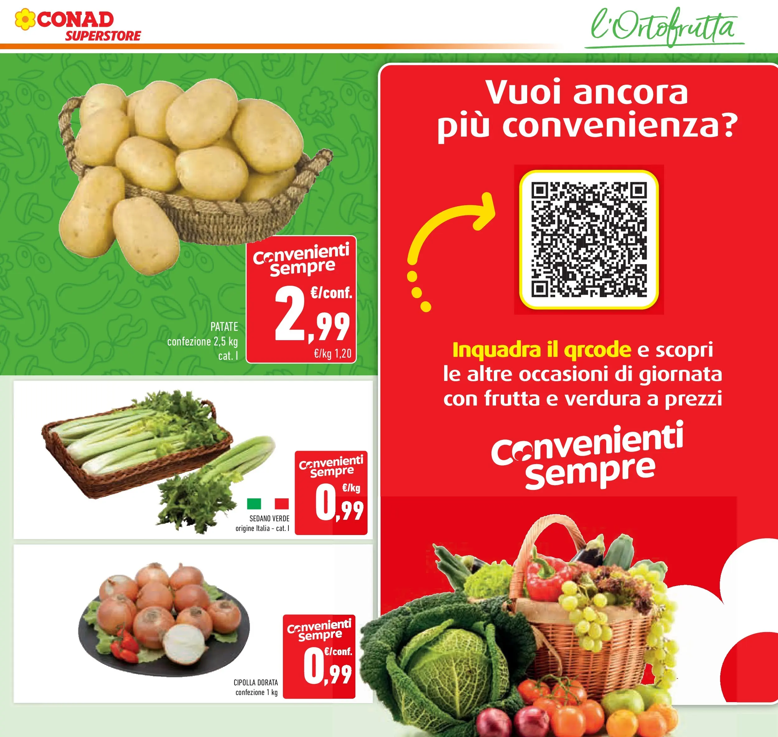 Volantino Conad dal 21/10/2025 > Anteprima | Pagina: 27 | Prodotti: Patate, Frutta, Sedano