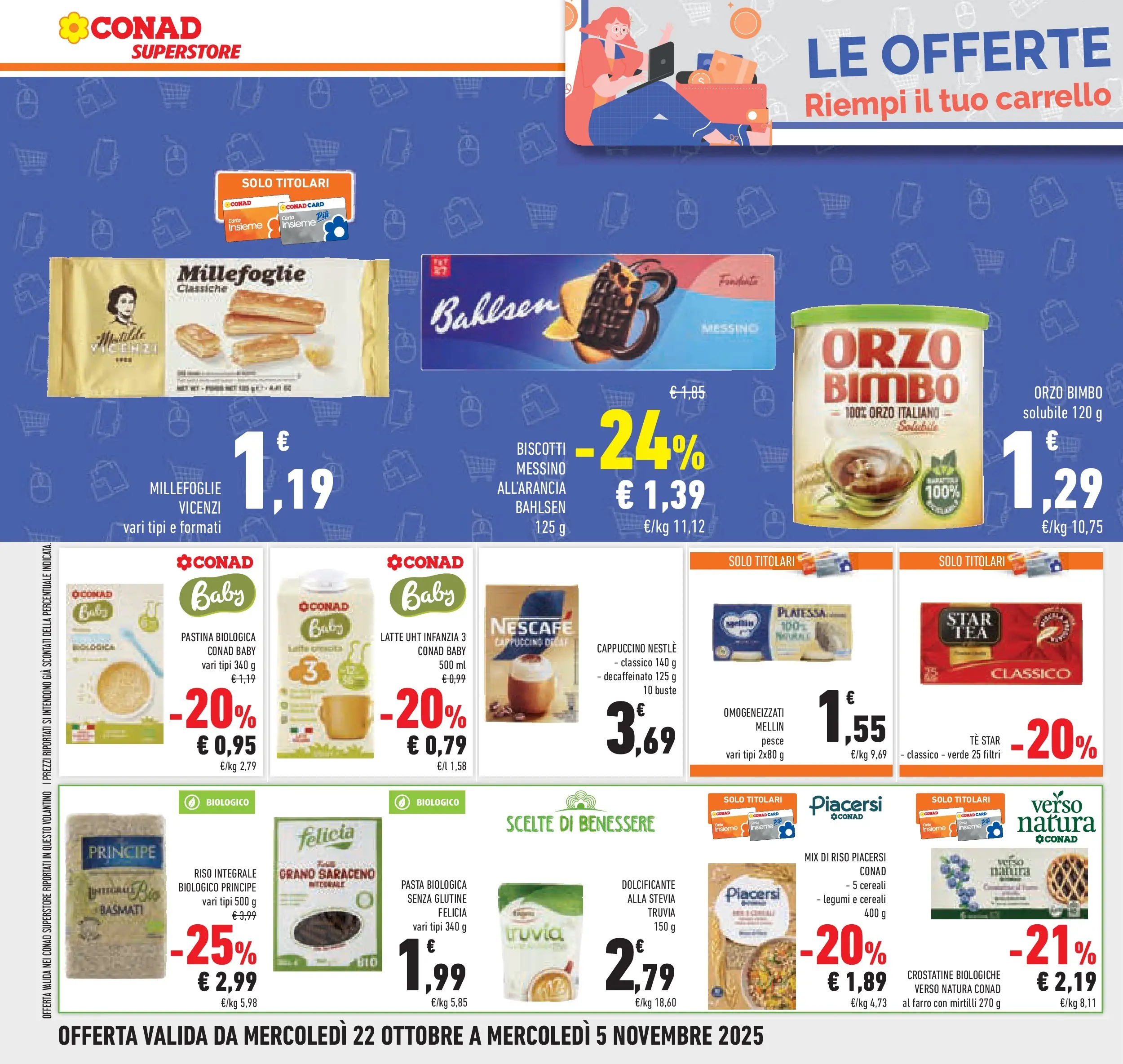 Volantino Conad dal 21/10/2025 > Anteprima | Pagina: 28 | Prodotti: Legumi, Pesce, Latte, Crostatine