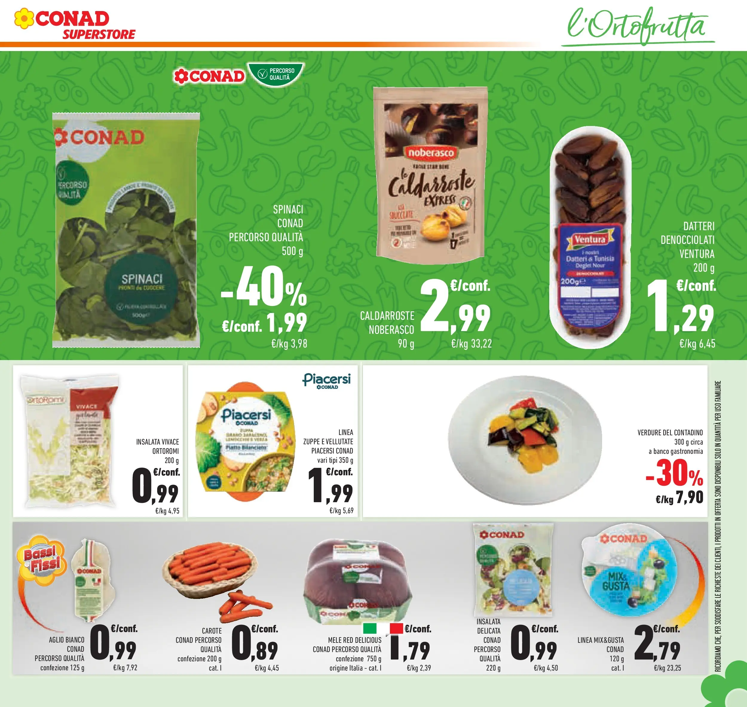 Volantino Conad dal 21/10/2025 > Anteprima | Pagina: 29 | Prodotti: Insalata, Verdure, Carote, Spinaci