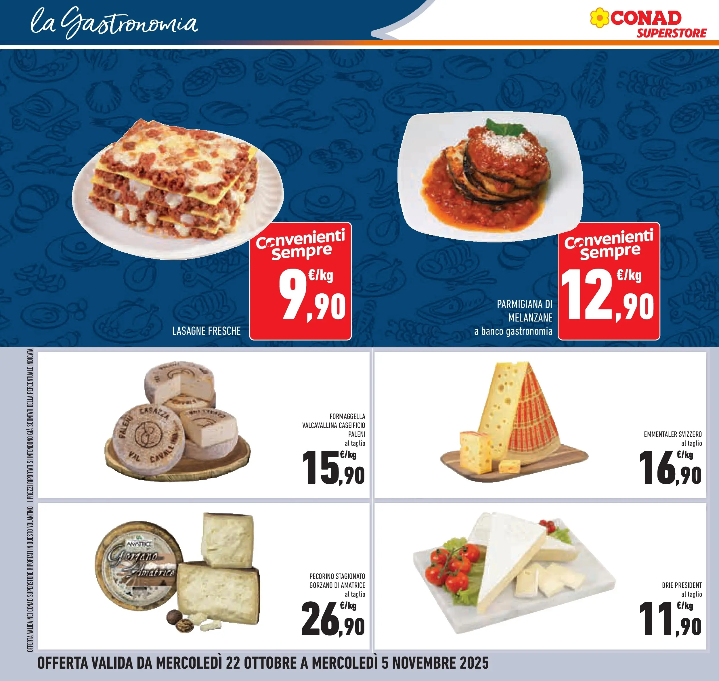Volantino Conad dal 21/10/2025 > Anteprima | Pagina: 36 | Prodotti: Lasagna, Melanzane, Pecorino