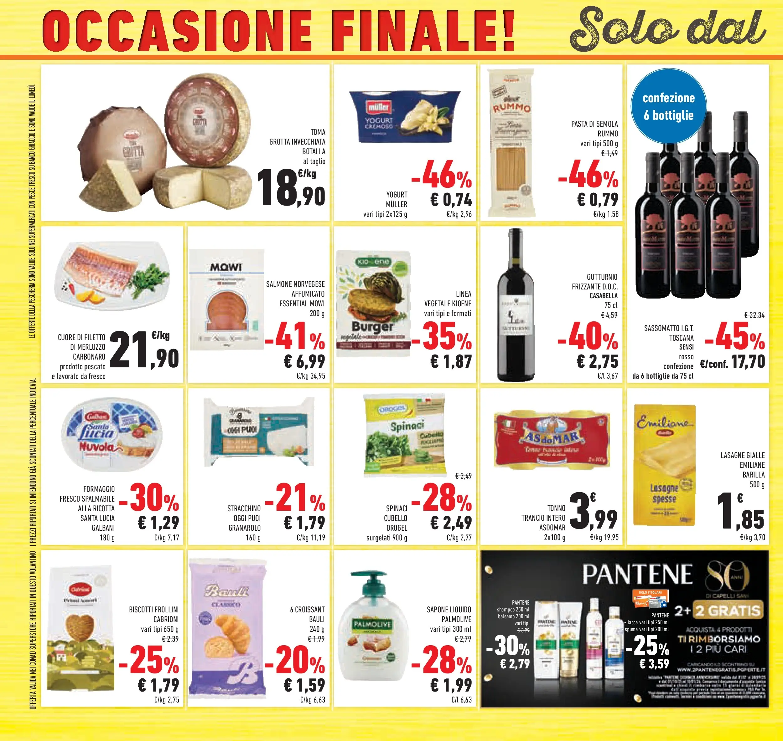 Volantino Conad dal 21/10/2025 > Anteprima | Pagina: 48 | Prodotti: Balsamo, Salmone, Croissant, Frollini