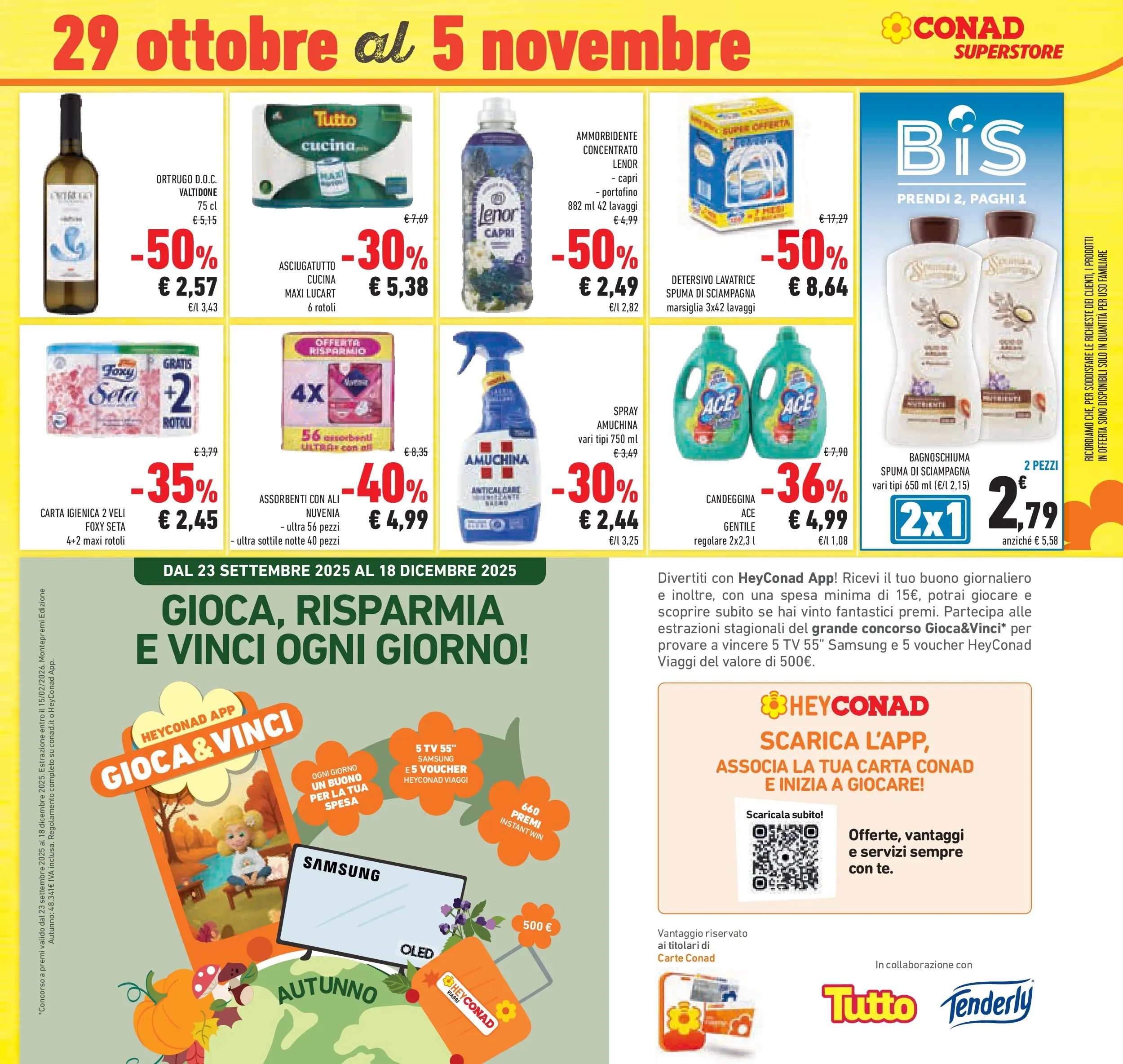 Volantino Conad dal 21/10/2025 > Anteprima | Pagina: 49 | Prodotti: Candeggina, Anticalcare, Lavatrice, Asciugatutto