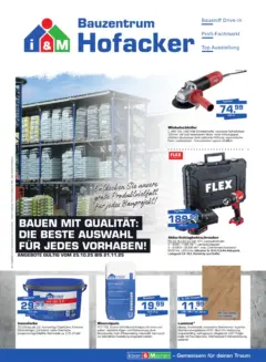 Entdecke - Bauzentrum Hofacker: Bauen mit Qualität ab 24.10.2025 gültig Entdecke - Bauzentrum Hofacker: Bauen mit Qualität ab 24.10.2025 gültig