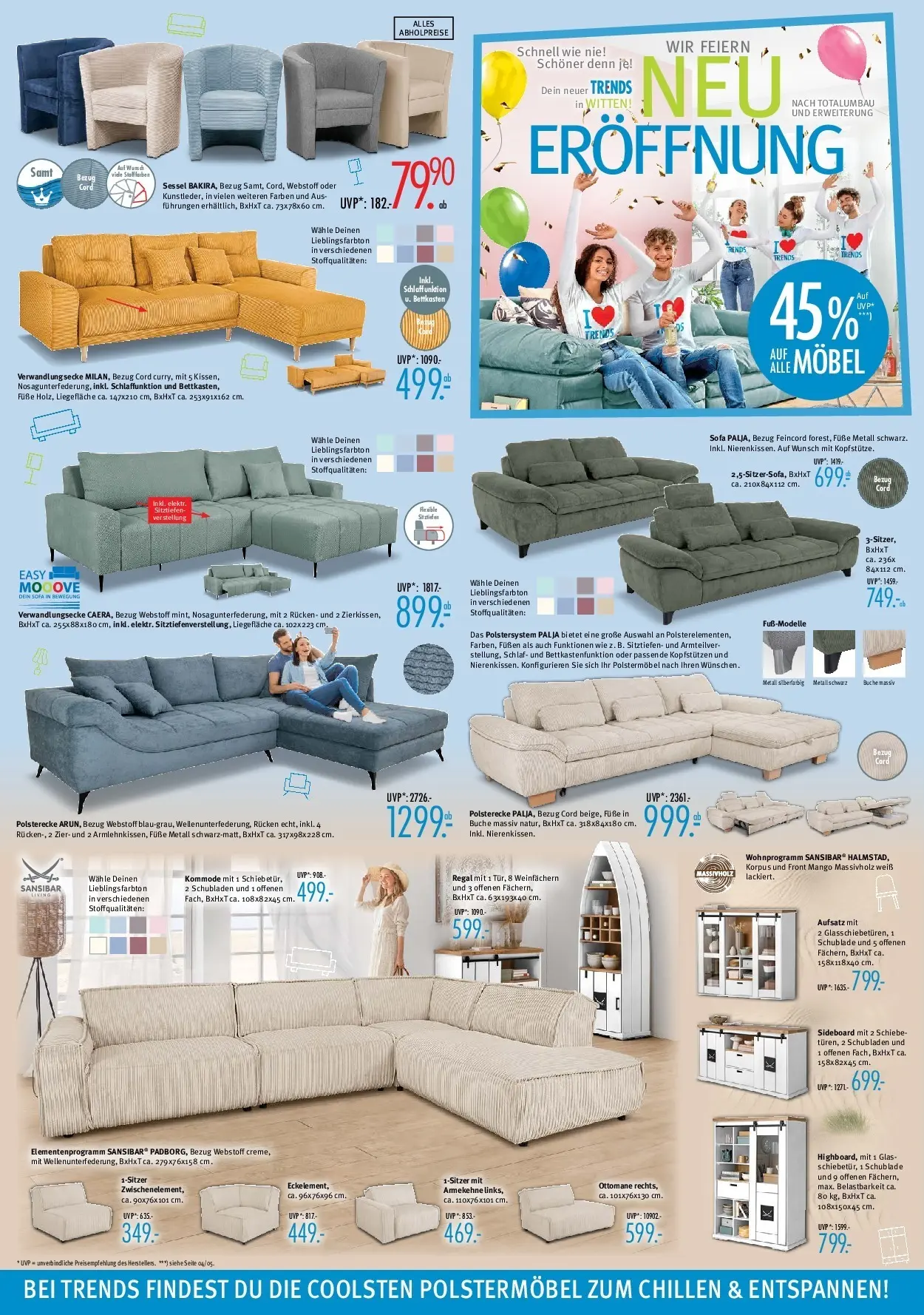 Trends Prospekt  Witten (ab 08.11.2025) zum Blättern | Seite: 2 | Produkte: Kommode, Sofa, Sessel, Regal