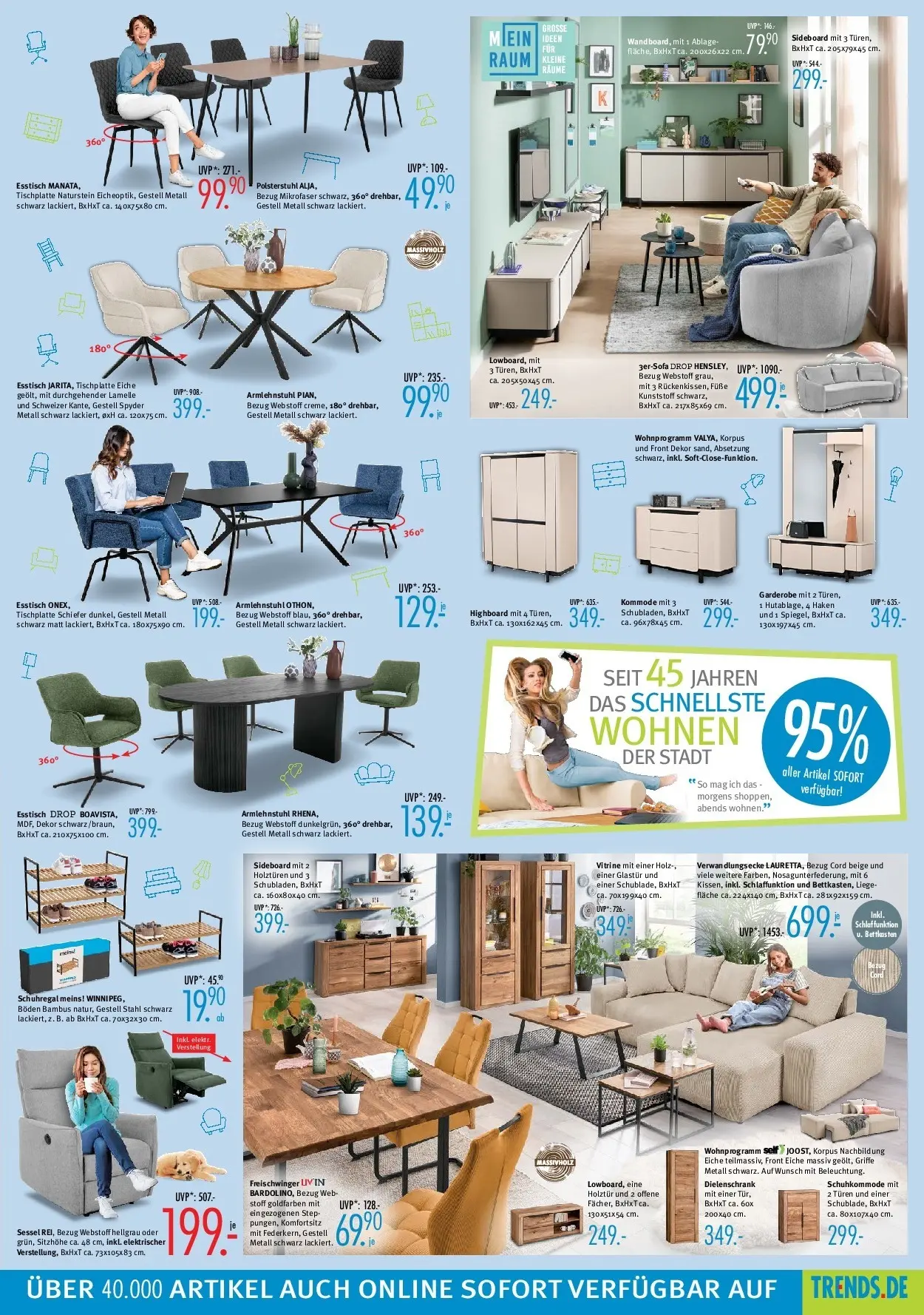 Trends - Ostermann Trends: Neue Möbel wirken Wunder. (ab 07.11.2025) zum Blättern | Seite: 3 | Produkte: Sideboard, HIghboard, Sessel, Schuhregal