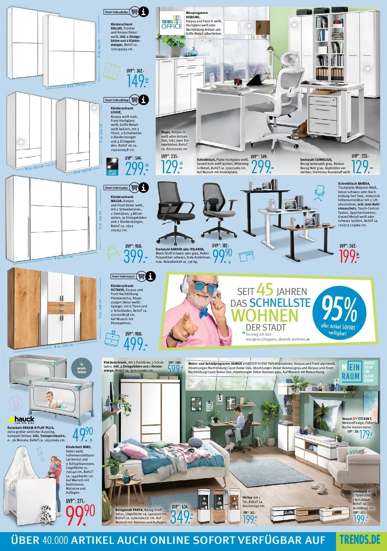 Trends - Ostermann Trends: Neue Möbel wirken Wunder. (ab 07.11.2025) zum Blättern | Seite: 5 | Produkte: Matratze, Kleiderschrank, Lattenrost, Sessel