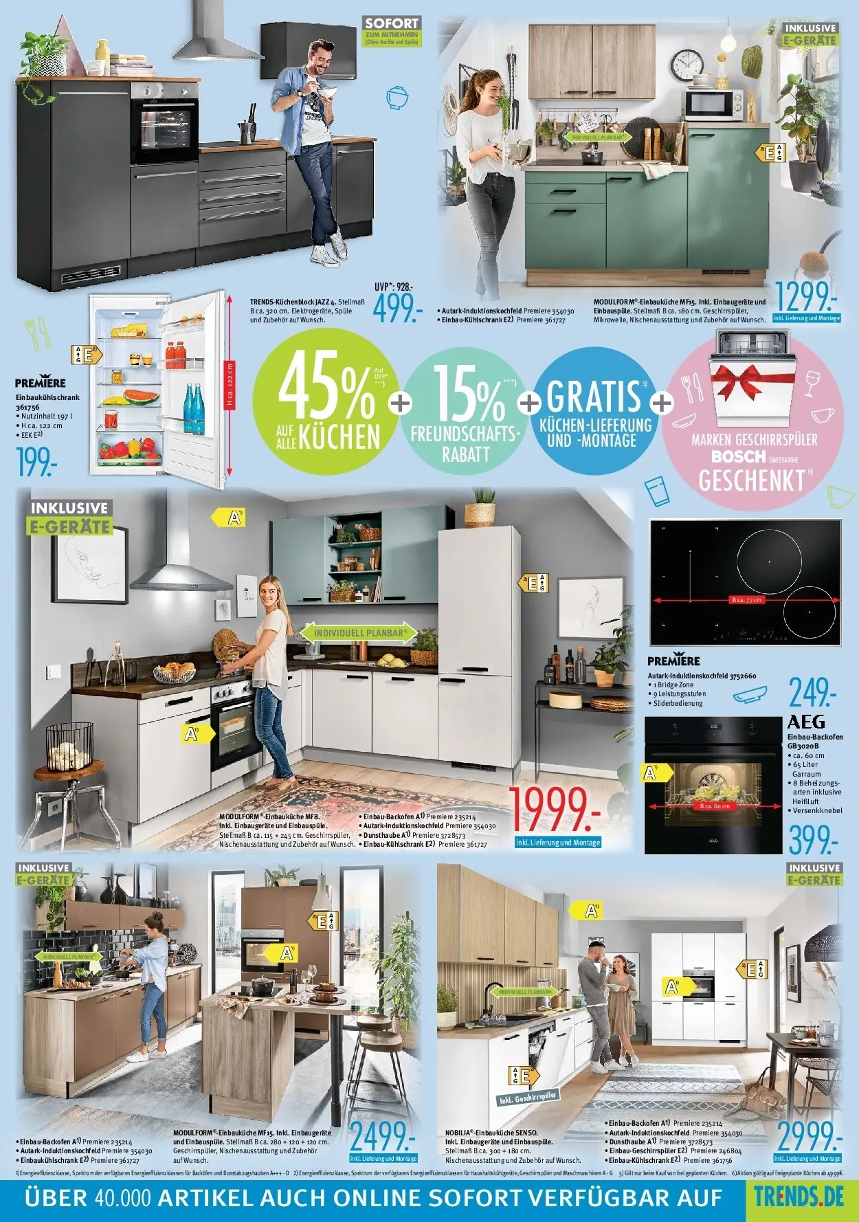 Trends - Ostermann Trends: Neue Möbel wirken Wunder. (ab 07.11.2025) zum Blättern | Seite: 7 | Produkte: Bosch, Geschirrspüler, Backofen, Kuchen