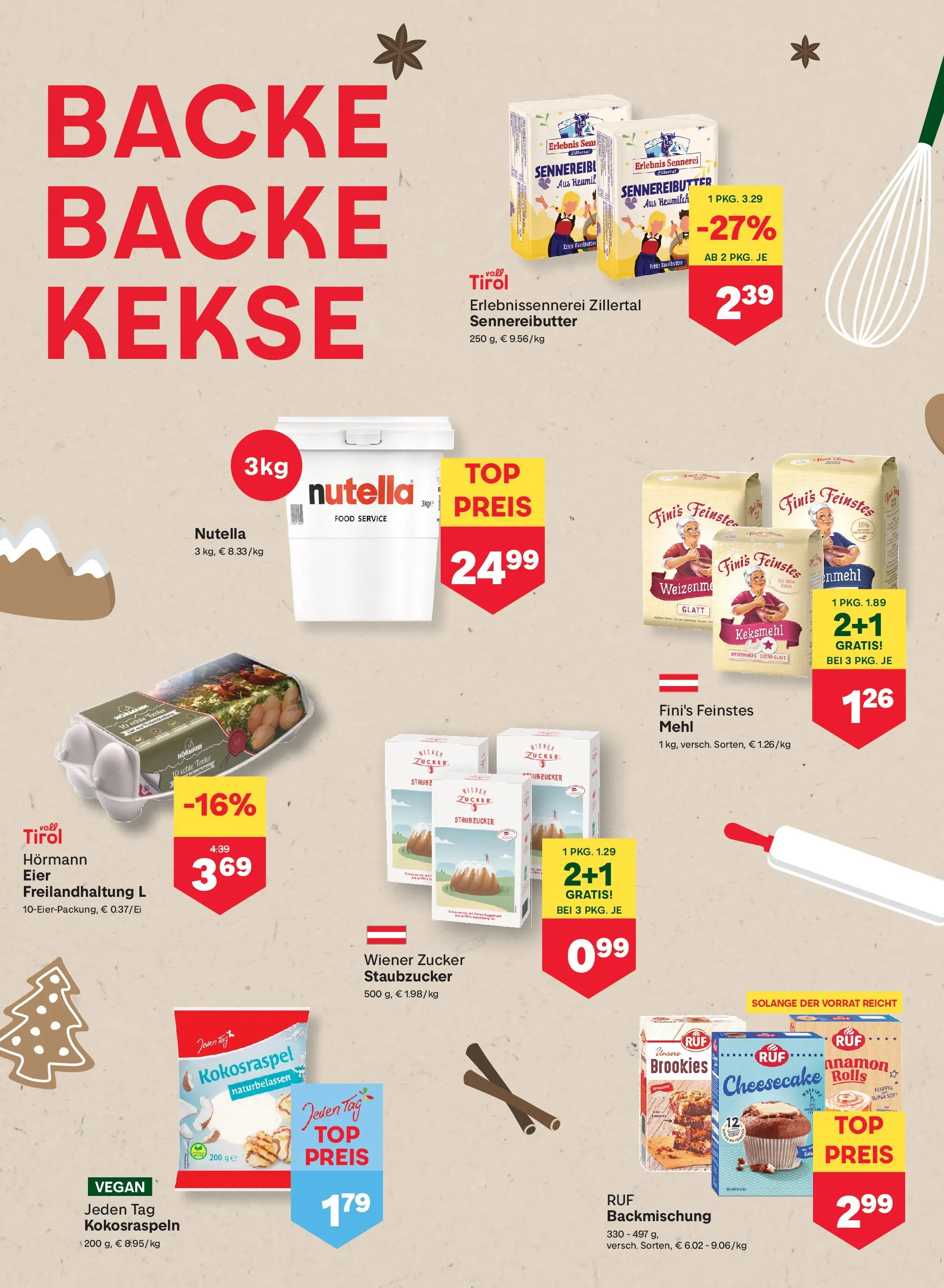 MPREIS Steyr von 29.10.2025 - Aktuelle Angebote | Seite: 8 | Produkte: Kekse, Zucker, Eier