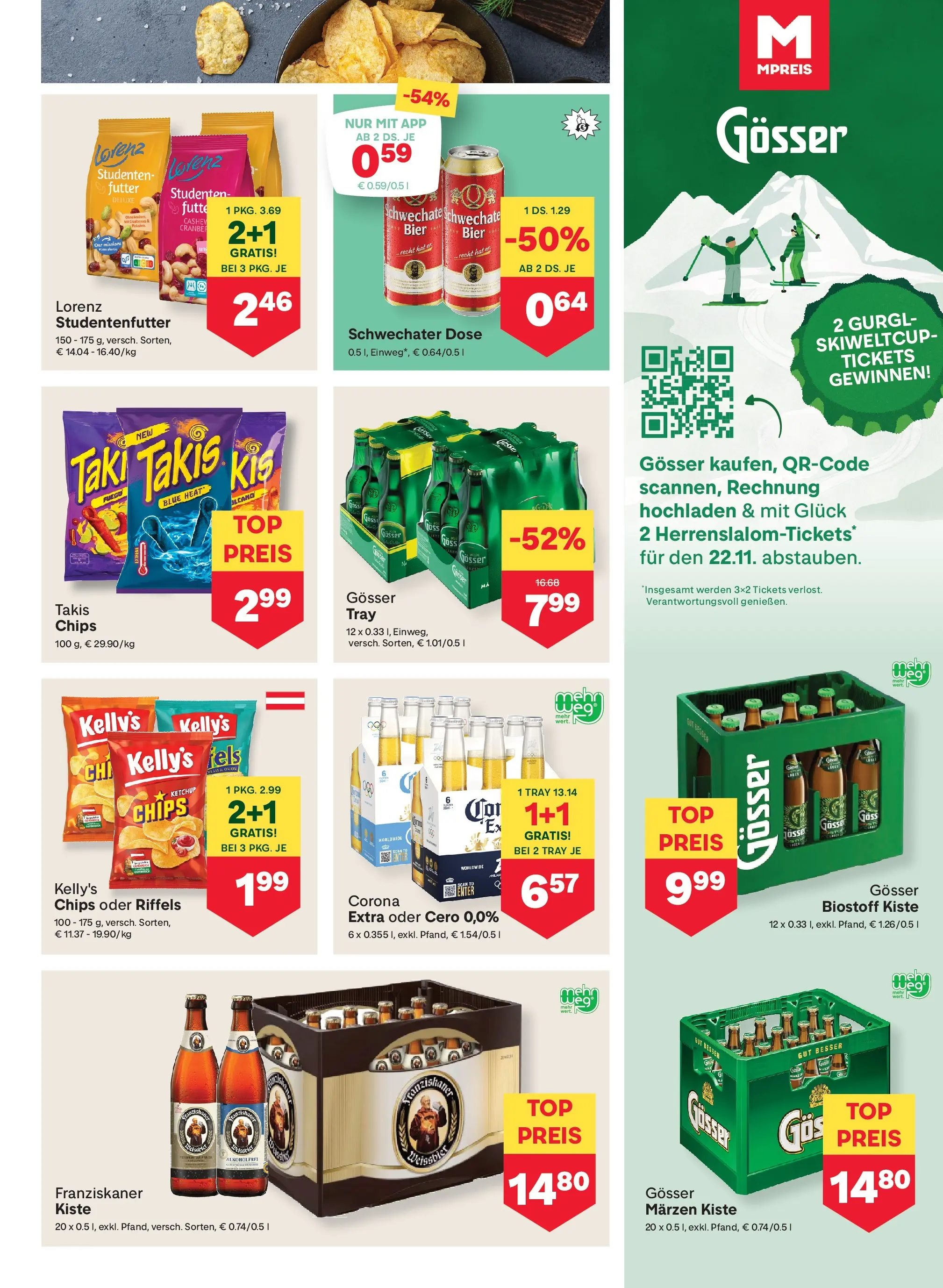 MPREIS Steyr von 29.10.2025 - Aktuelle Angebote | Seite: 13 | Produkte: Chips, Ketchup, Bier