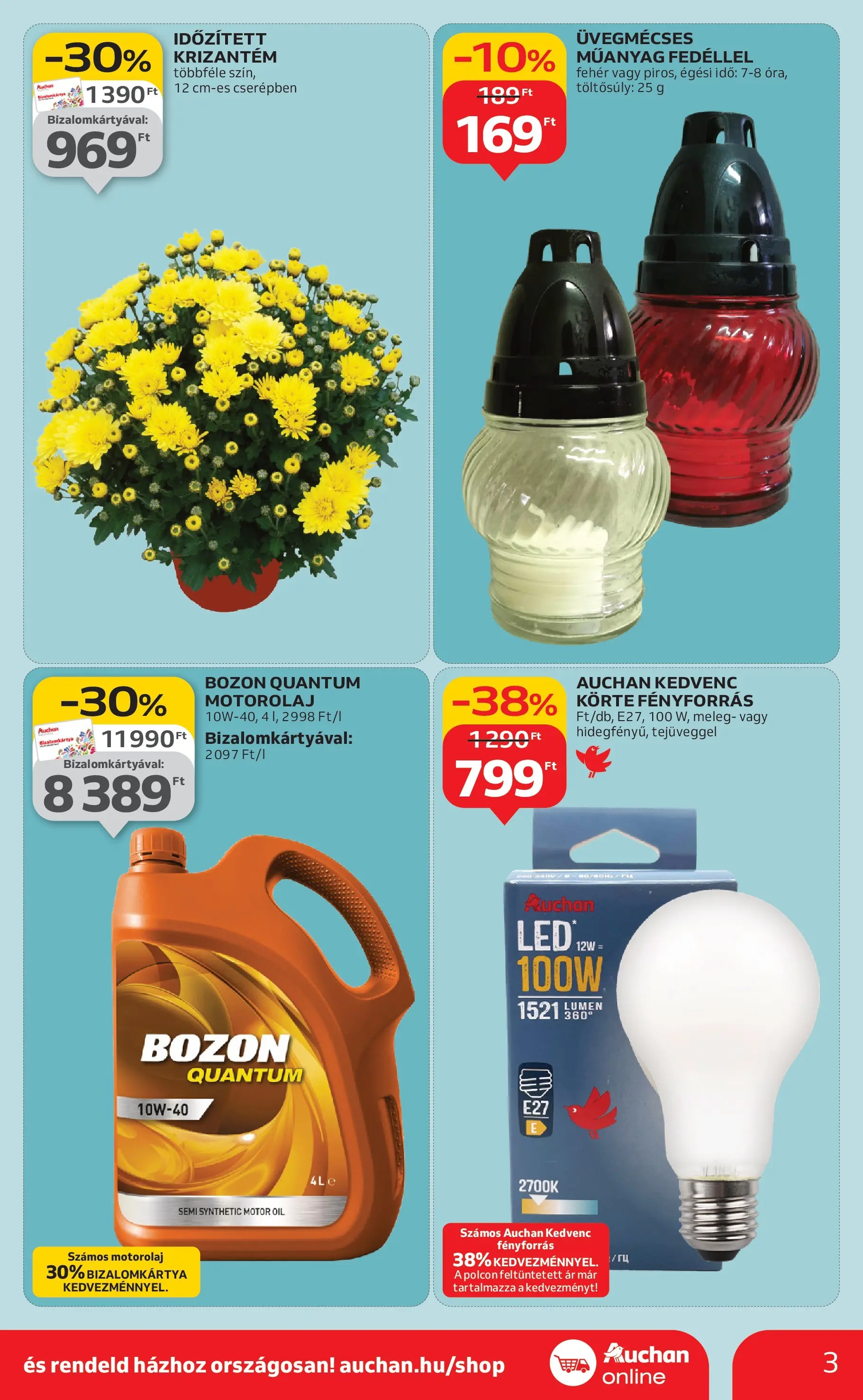 Auchan Akciós újság Miskolc - 2025.10.24. -tól/töl > akció, lapozható szórólap 🛍️ | Oldal: 3 | Termékek: Körte, Motorolaj