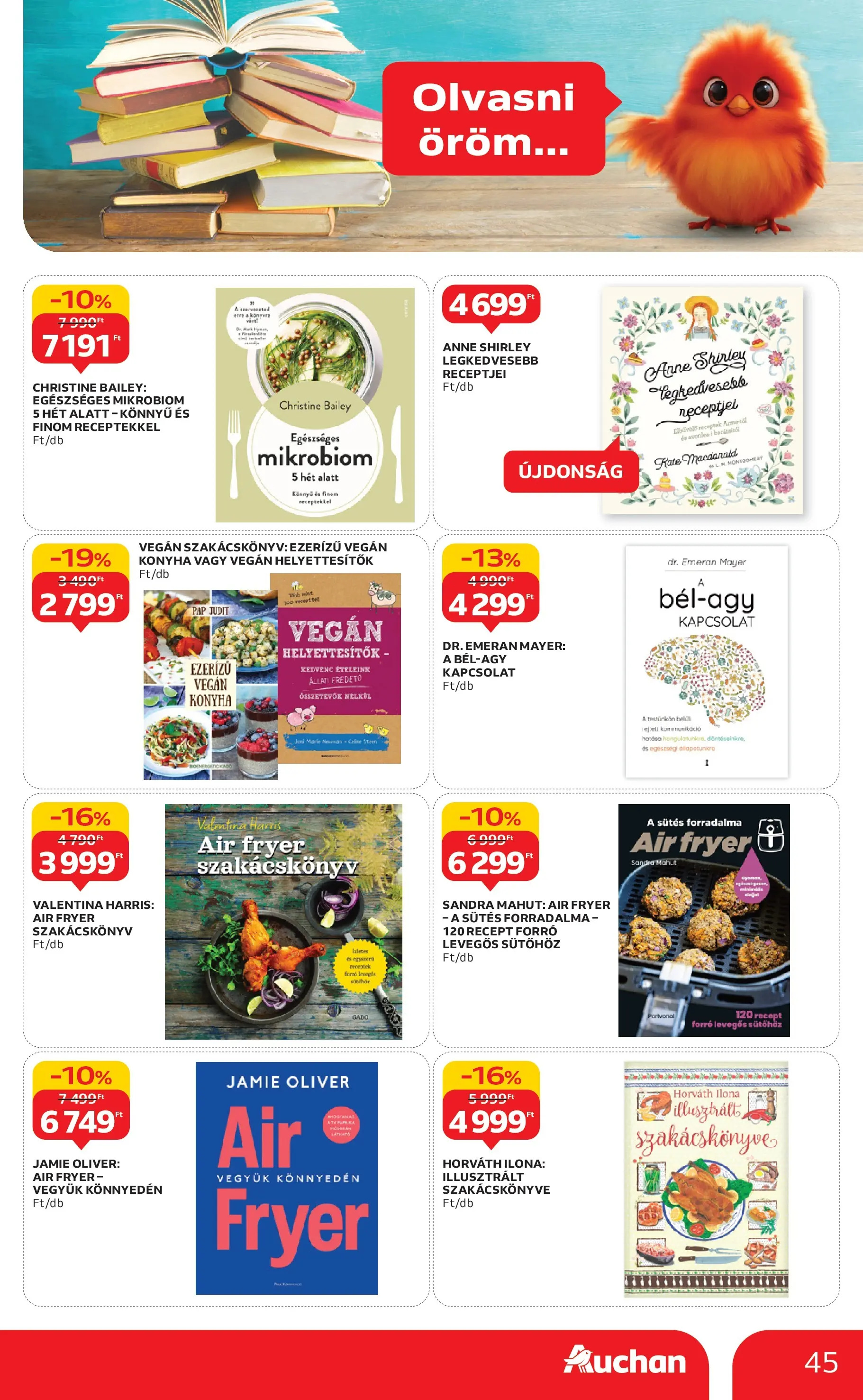 Auchan Akciós újság Miskolc - 2025.10.24. -tól/töl > akció, lapozható szórólap 🛍️ | Oldal: 45 | Termékek: Vegán