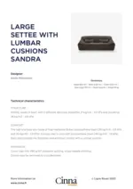 Cinna LARGE SETTEE WITH LUMBAR CUSHIONS SANDRA - au 31.10.2025