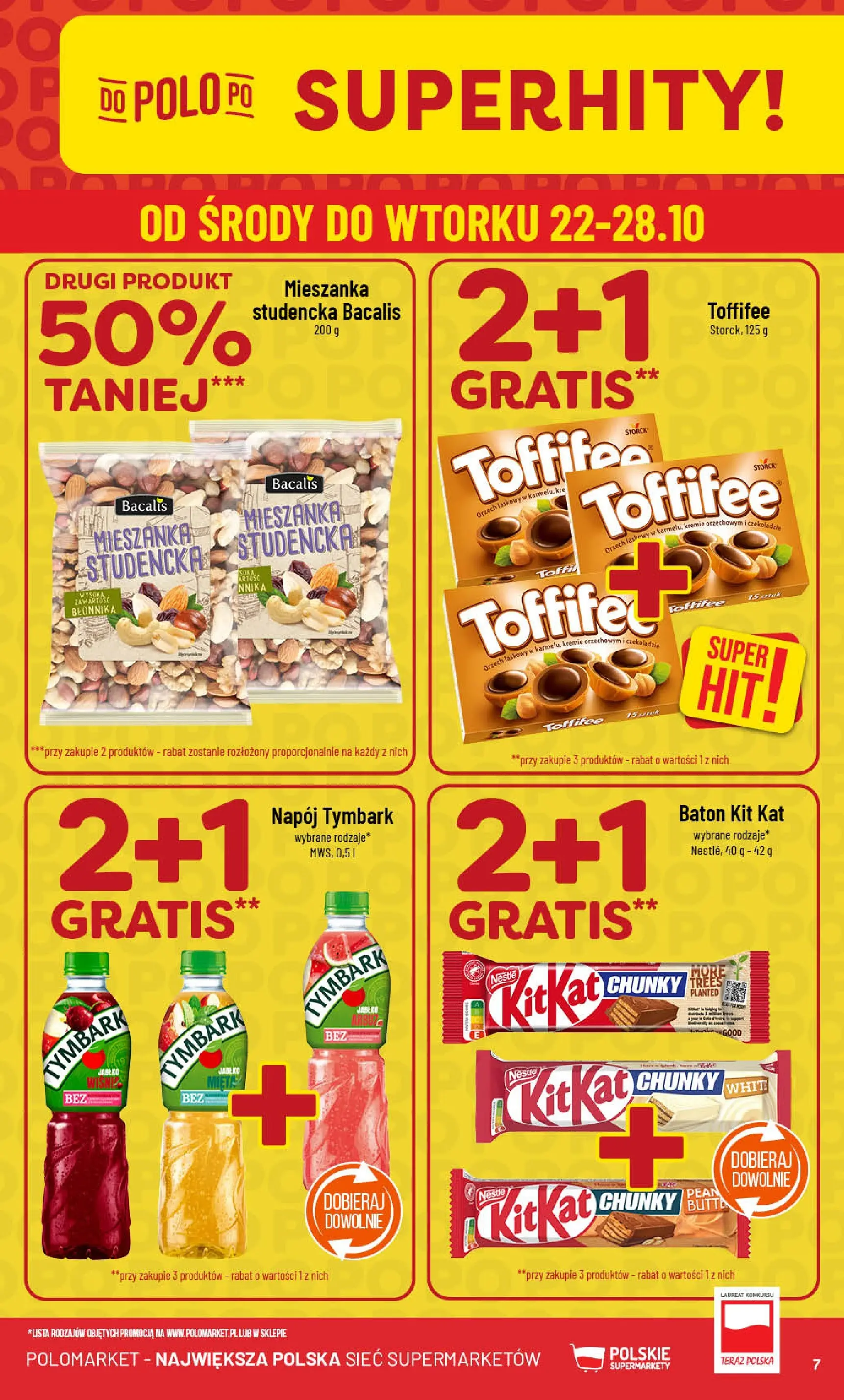 POLOmarket gazetka od jutra (22.10.2025) - Nowa PDF | Strona: 7 | Produkty: Toffifee, Mięta, Baton