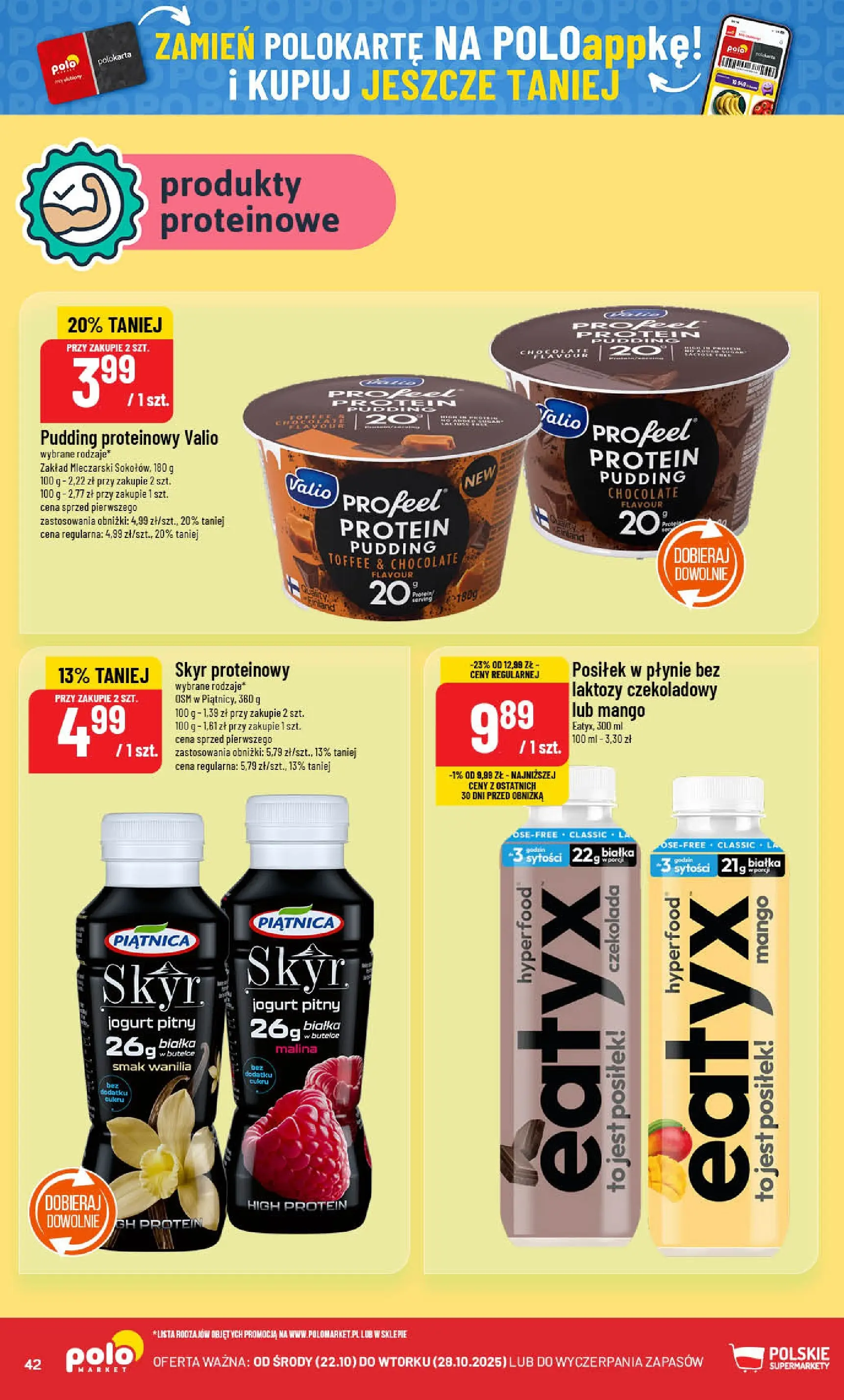 POLOmarket gazetka od jutra (22.10.2025) - Nowa PDF | Strona: 42 | Produkty: Mango, Malina, Jogurt pitny, Czekolada