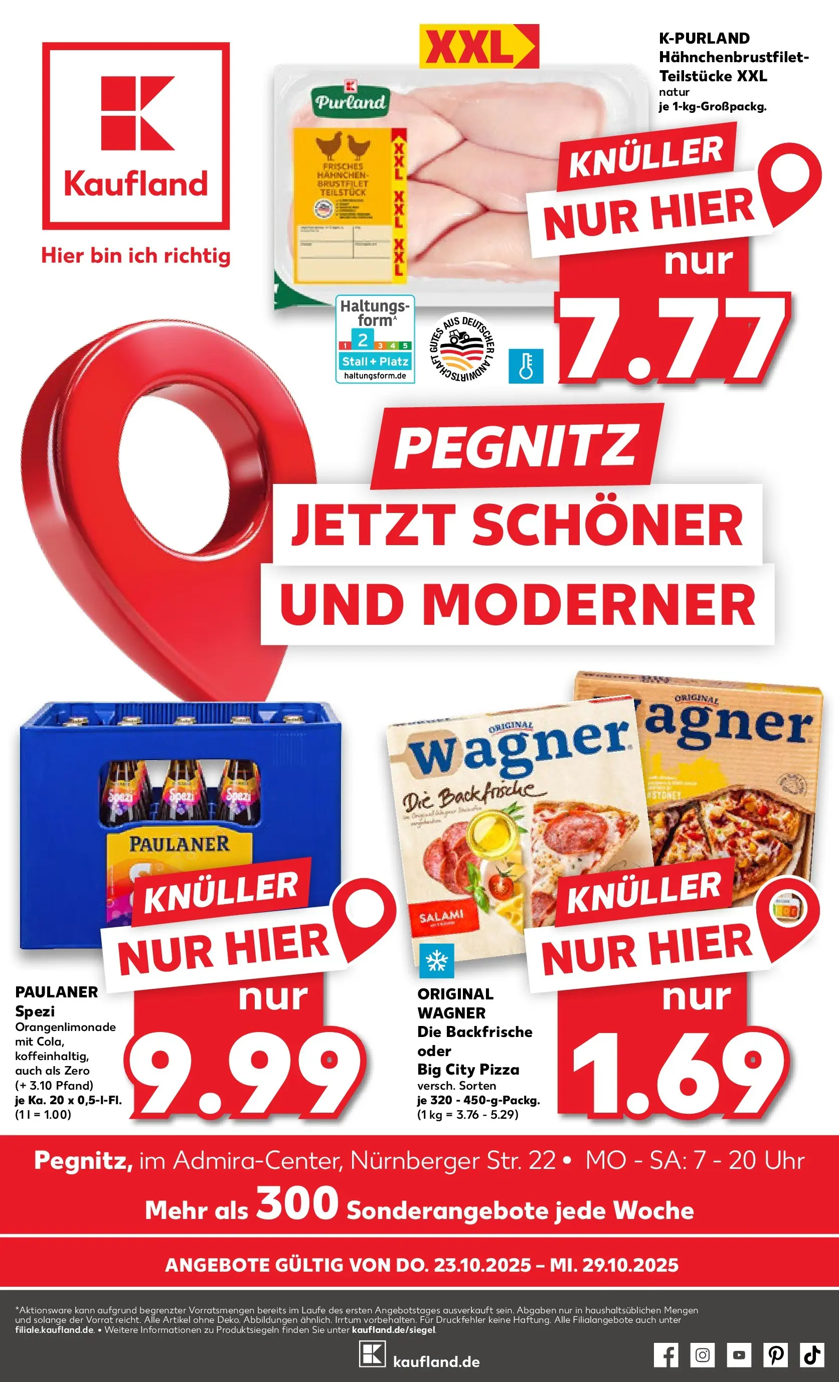 Prospekt Kaufland ab 23.10.2025 » Angebote und Werbung Online | Seite: 1 | Produkte: Paulaner spezi, Salami, Uhr, Paulaner Prospekt Kaufland ab 23.10.2025 » Angebote Online zum Blättern | Seite: 1 | Produkte: Paulaner spezi, Salami, Uhr, Paulaner