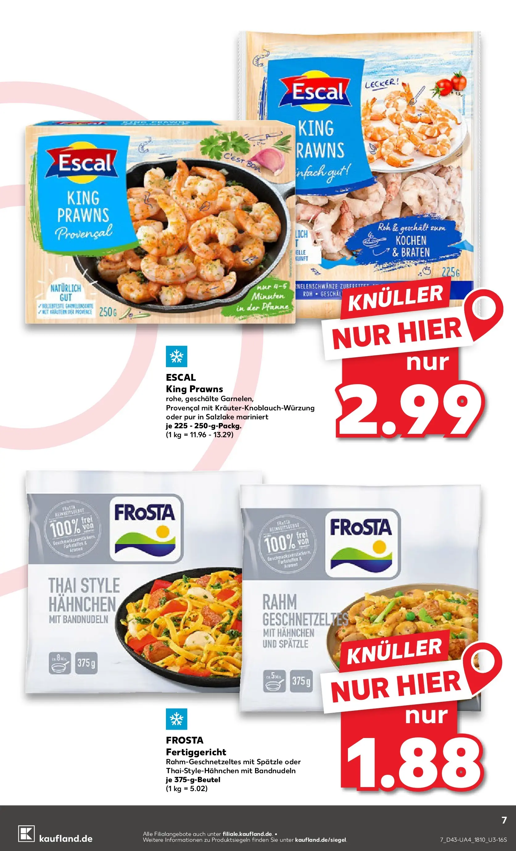 Prospekt Kaufland ab 23.10.2025 » Angebote und Werbung Online | Seite: 7 | Produkte: Hahnchen, Frosta Prospekt Kaufland ab 23.10.2025 » Angebote Online zum Blättern | Seite: 7 | Produkte: Hahnchen, Frosta