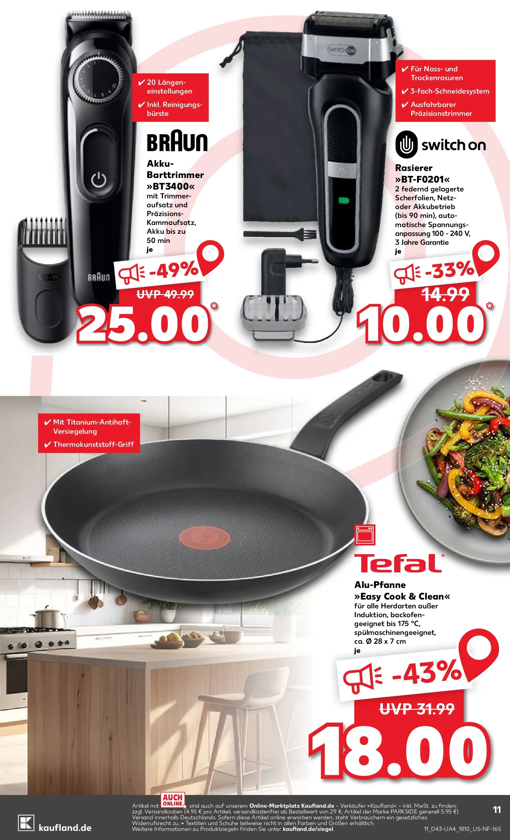 Prospekt Kaufland ab 23.10.2025 » Angebote und Werbung Online | Seite: 11 | Produkte: Rasierer, Bürste, Backofen Prospekt Kaufland ab 23.10.2025 » Angebote Online zum Blättern | Seite: 11 | Produkte: Rasierer, Bürste, Backofen