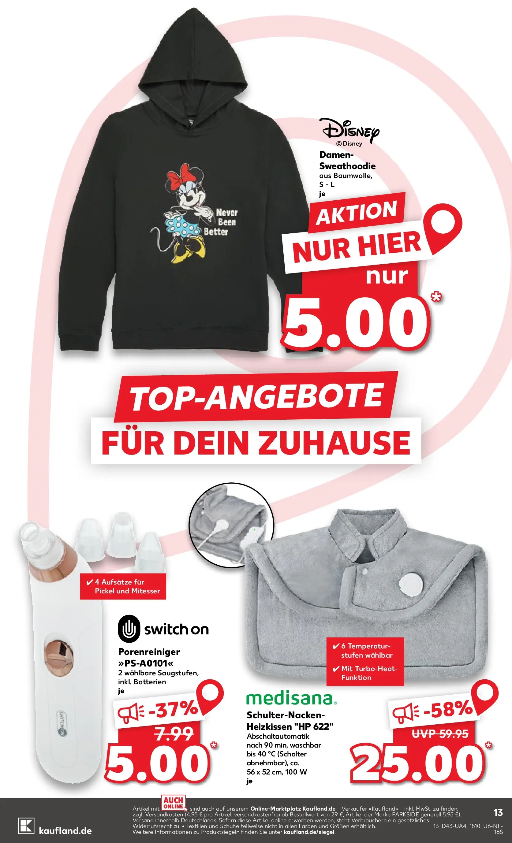 Prospekt Kaufland ab 23.10.2025 » Angebote und Werbung Online | Seite: 13 | Produkte: HP, Batterien, Hoodie, Heizkissen Prospekt Kaufland ab 23.10.2025 » Angebote Online zum Blättern | Seite: 13 | Produkte: HP, Batterien, Hoodie, Heizkissen